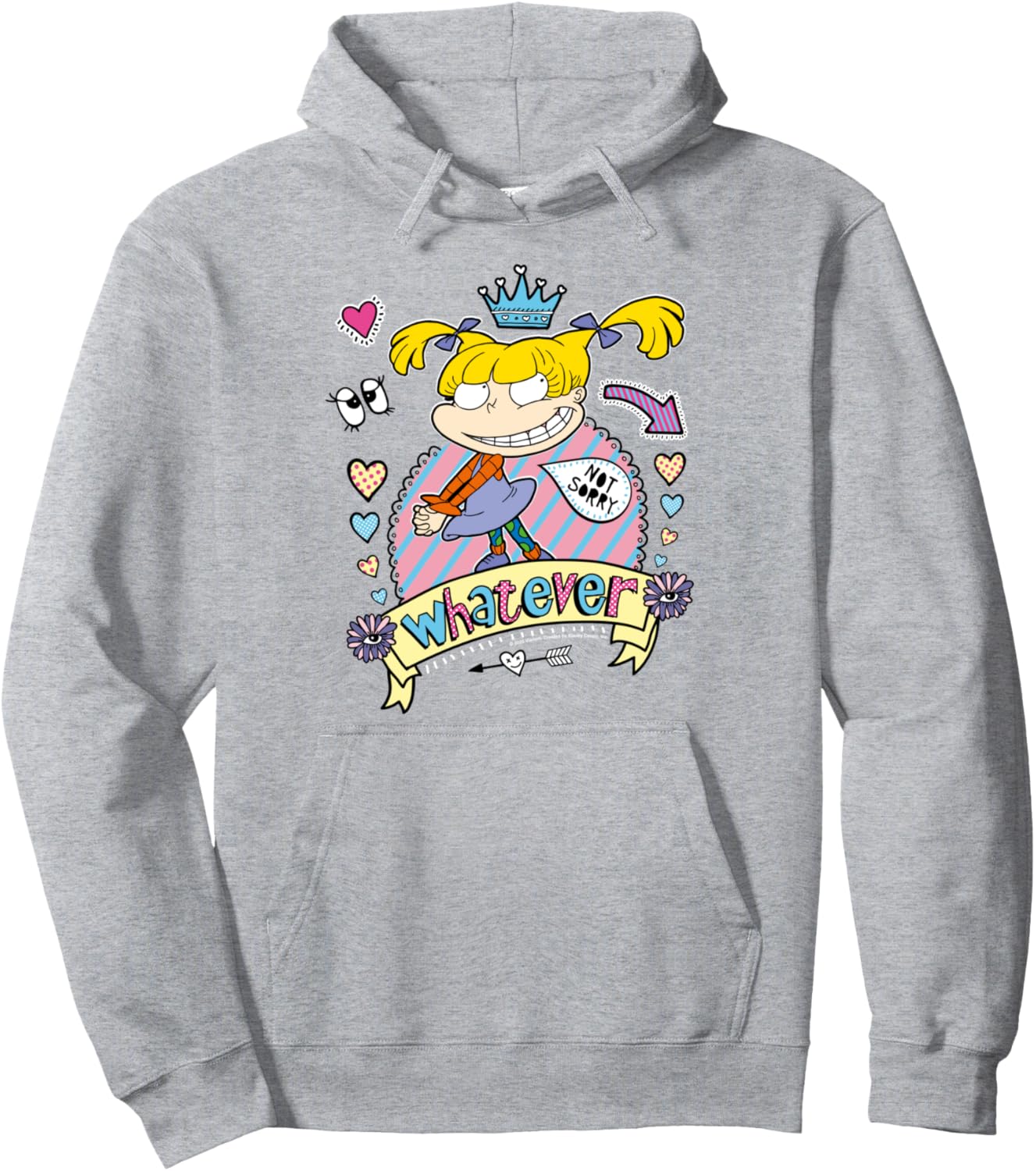 Rugrats Angelica Whatever Not Sorry Pullover Hoodie