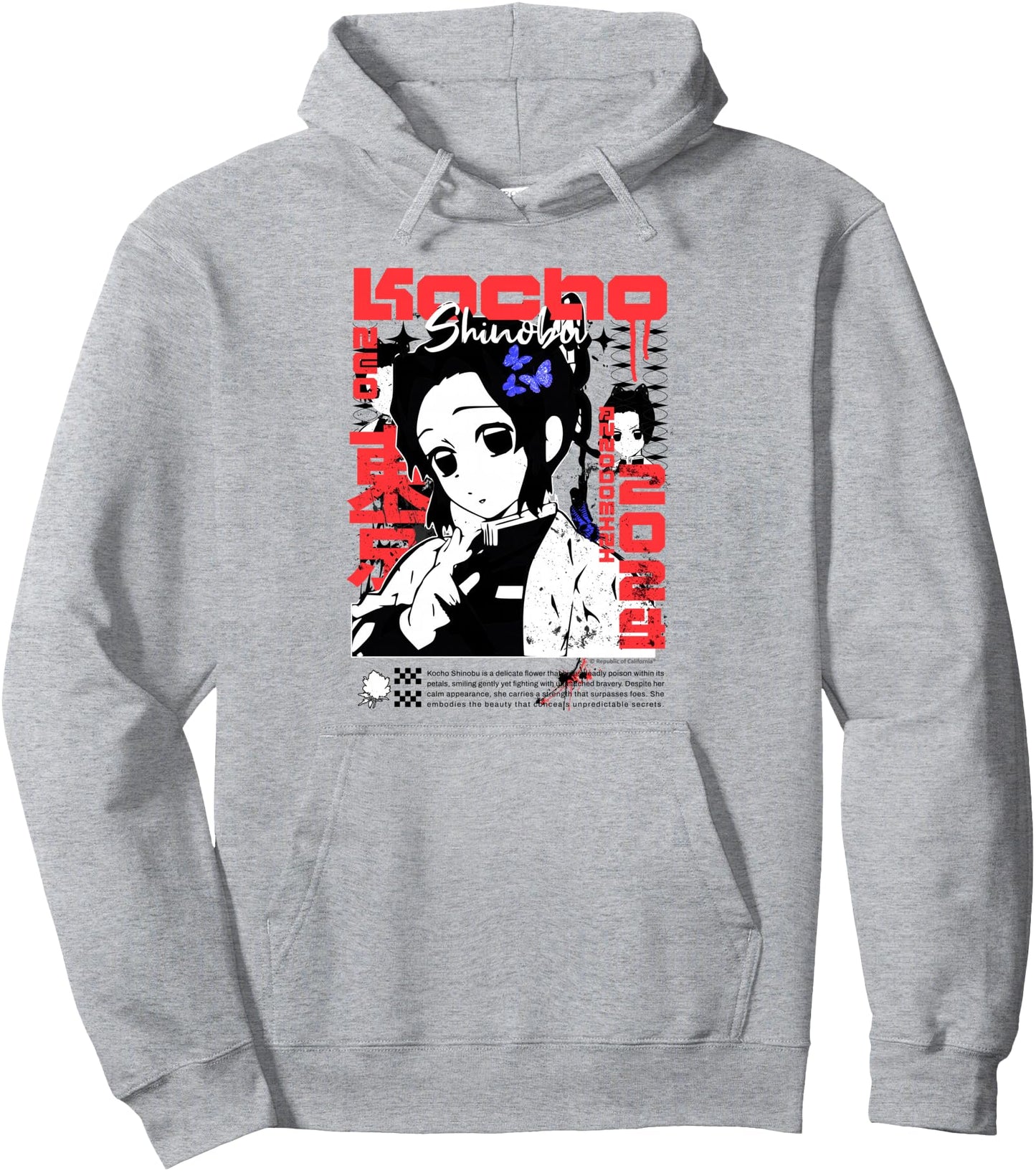 Kochou Shinobu Neo Anime Aesthetic Pullover Hoodie