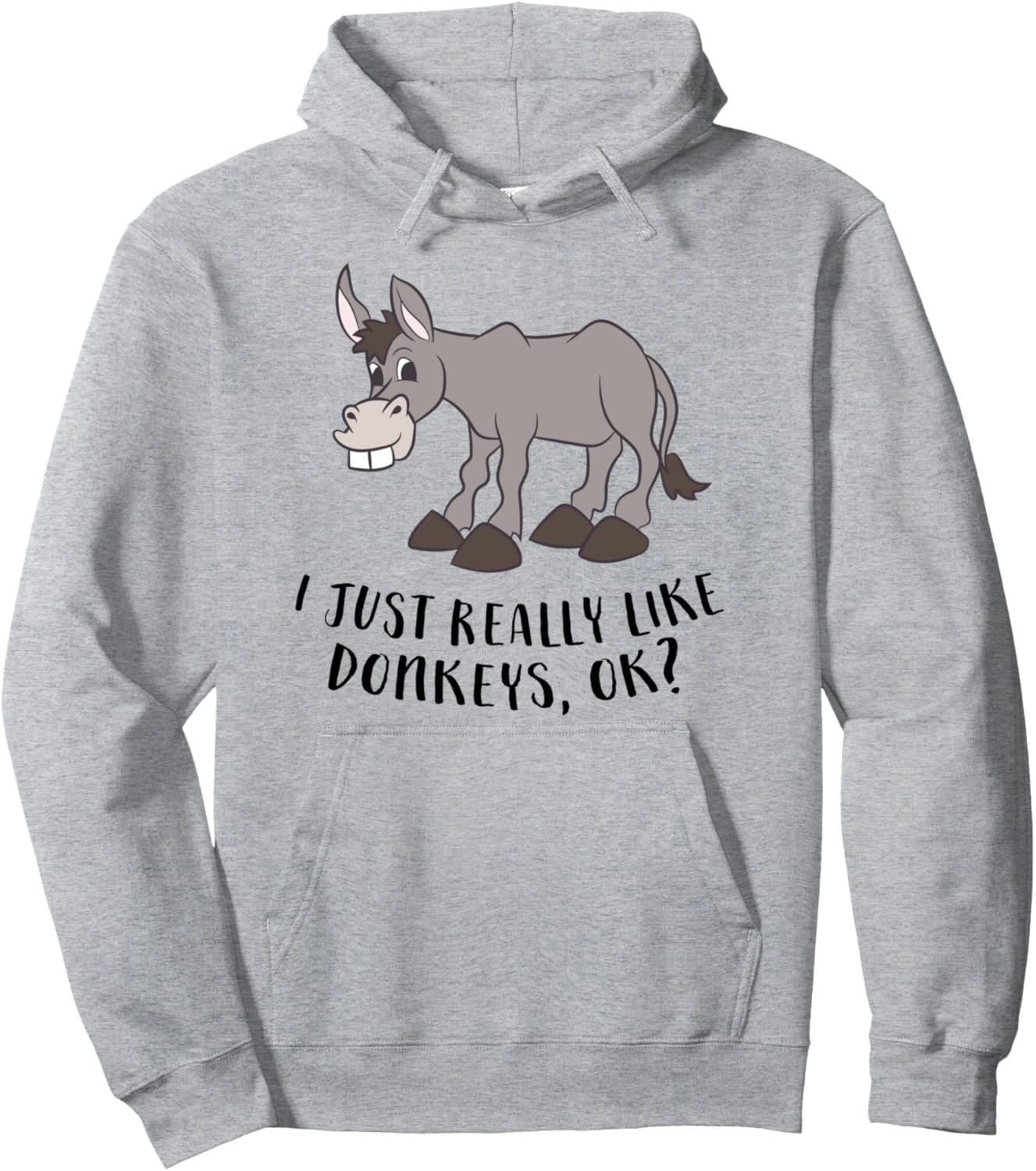 Funny Donkey I Just Really Like Donkeys Pullover Hoodie
