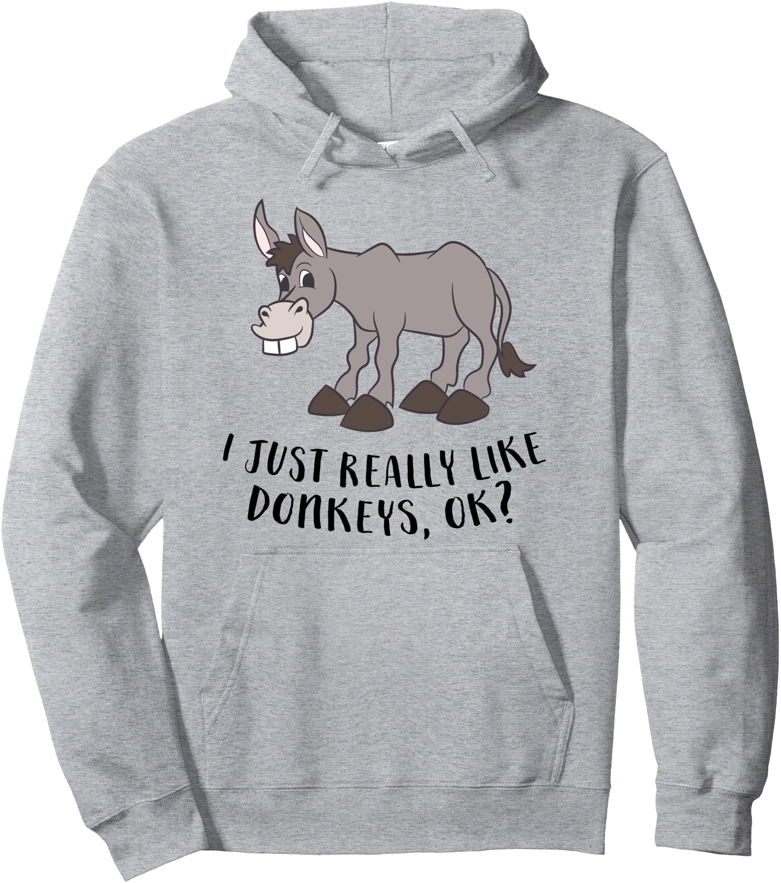 Funny Donkey I Just Really Like Donkeys Pullover Hoodie