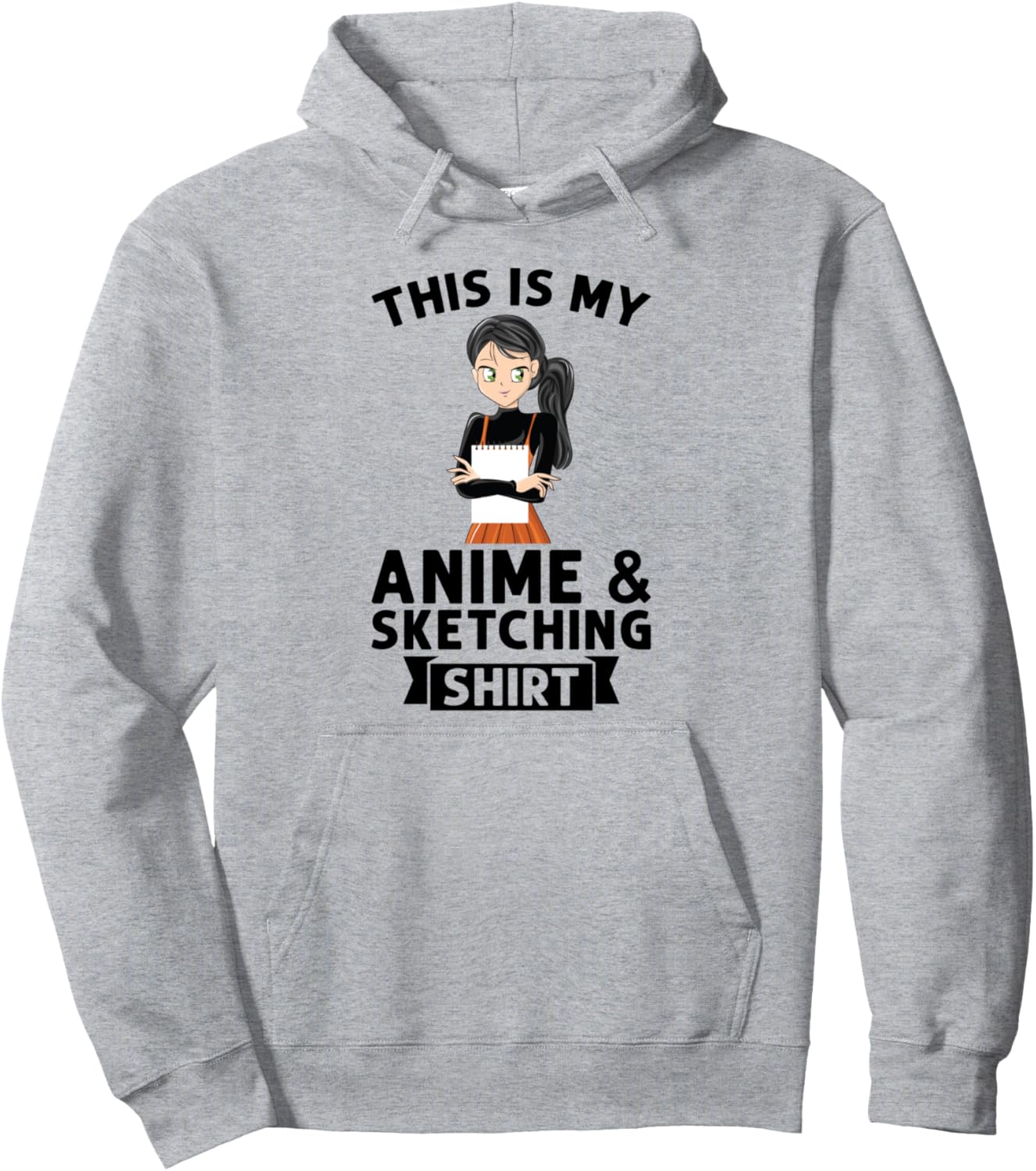 this is my anime & sketching Anime Pullover Hoodie