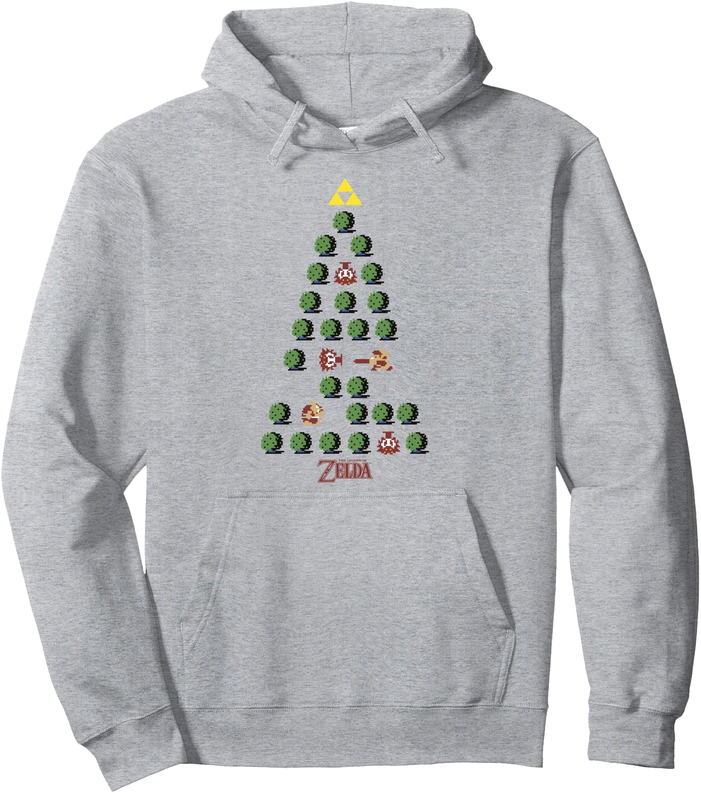 The Legend of Zelda 8-Bit Christmas Tree Pullover Hoodie