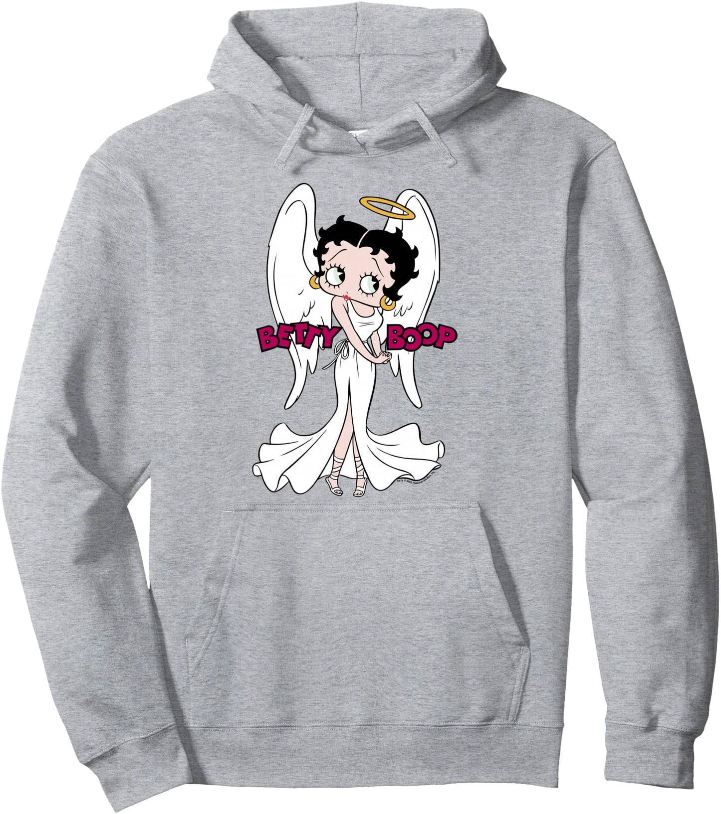 Betty Boop Angel Centered Poster Pullover Hoodie