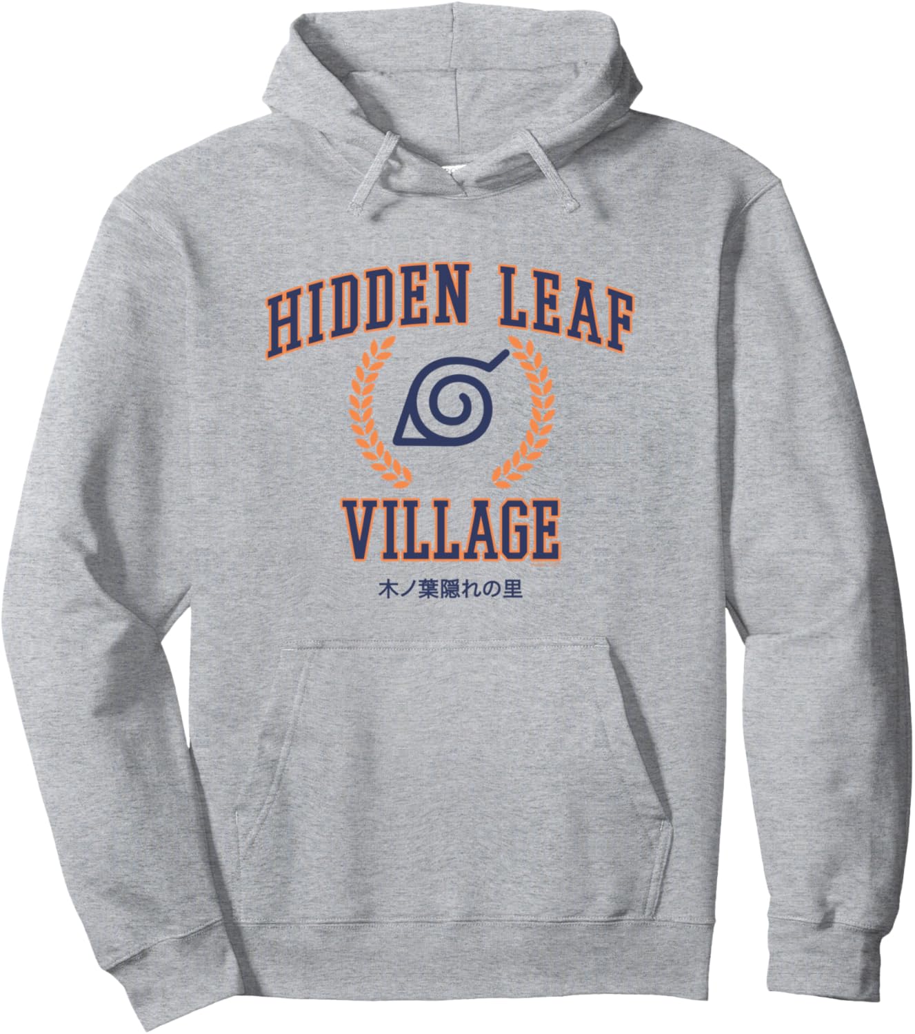 Naruto Shippuden Athletic Hidden Leaf Circle Anime Pullover Hoodie