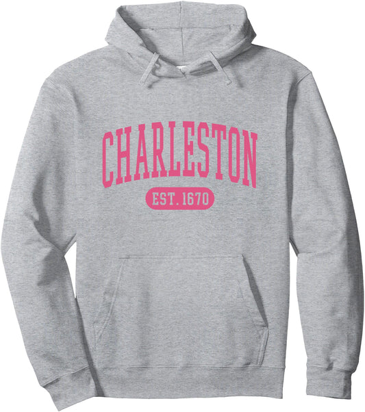 Charleston SC Cute Womens Girls Pullover Hoodie