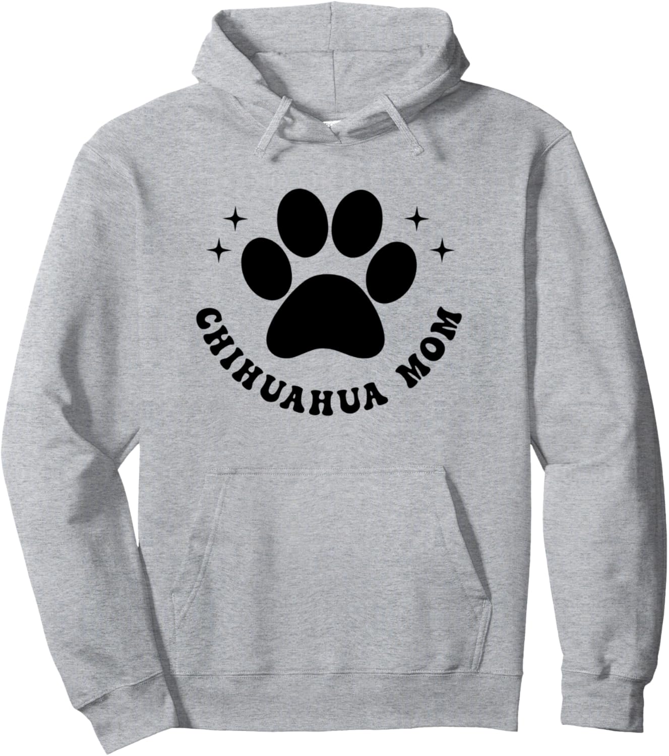 Chihuahua Mom Retro Groovy Dog Mom Fur Mama Women's Pullover Hoodie