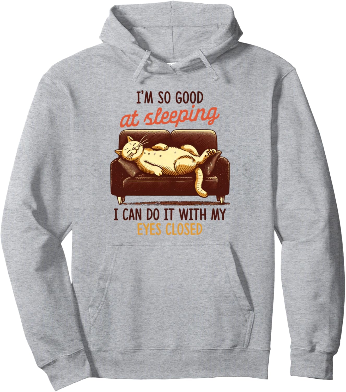 Cat Mom Lazy Cat Lady Nap Queen I'm So Good At Sleeping Pullover Hoodie