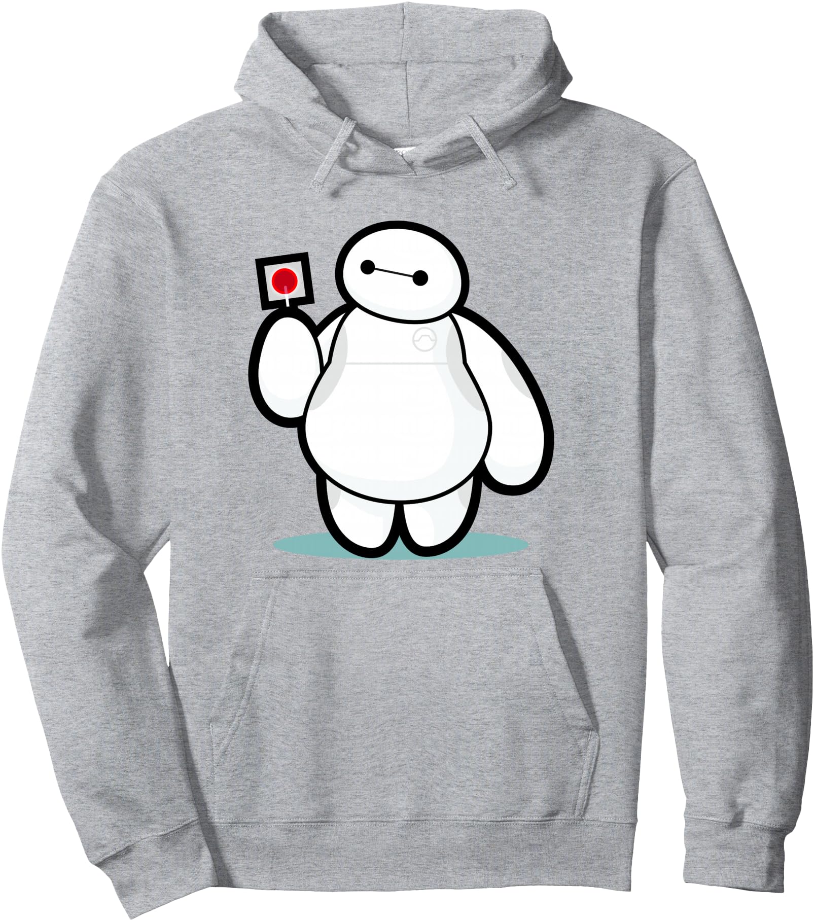 Disney Big Hero 6 Baymax With Lollipop Cute Shot Pullover Hoodie
