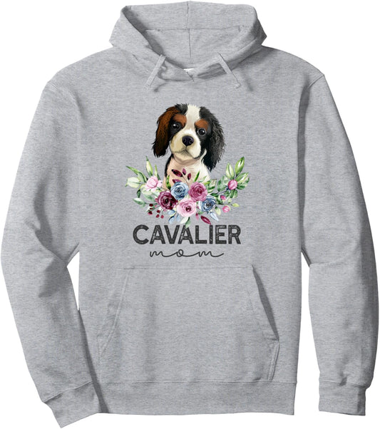 Cavalier King Charles Spaniel Dog Mom Pullover Hoodie