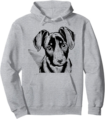 Charming Dachshund Art Pet Lovers Canine Enthusiasts Pullover Hoodie