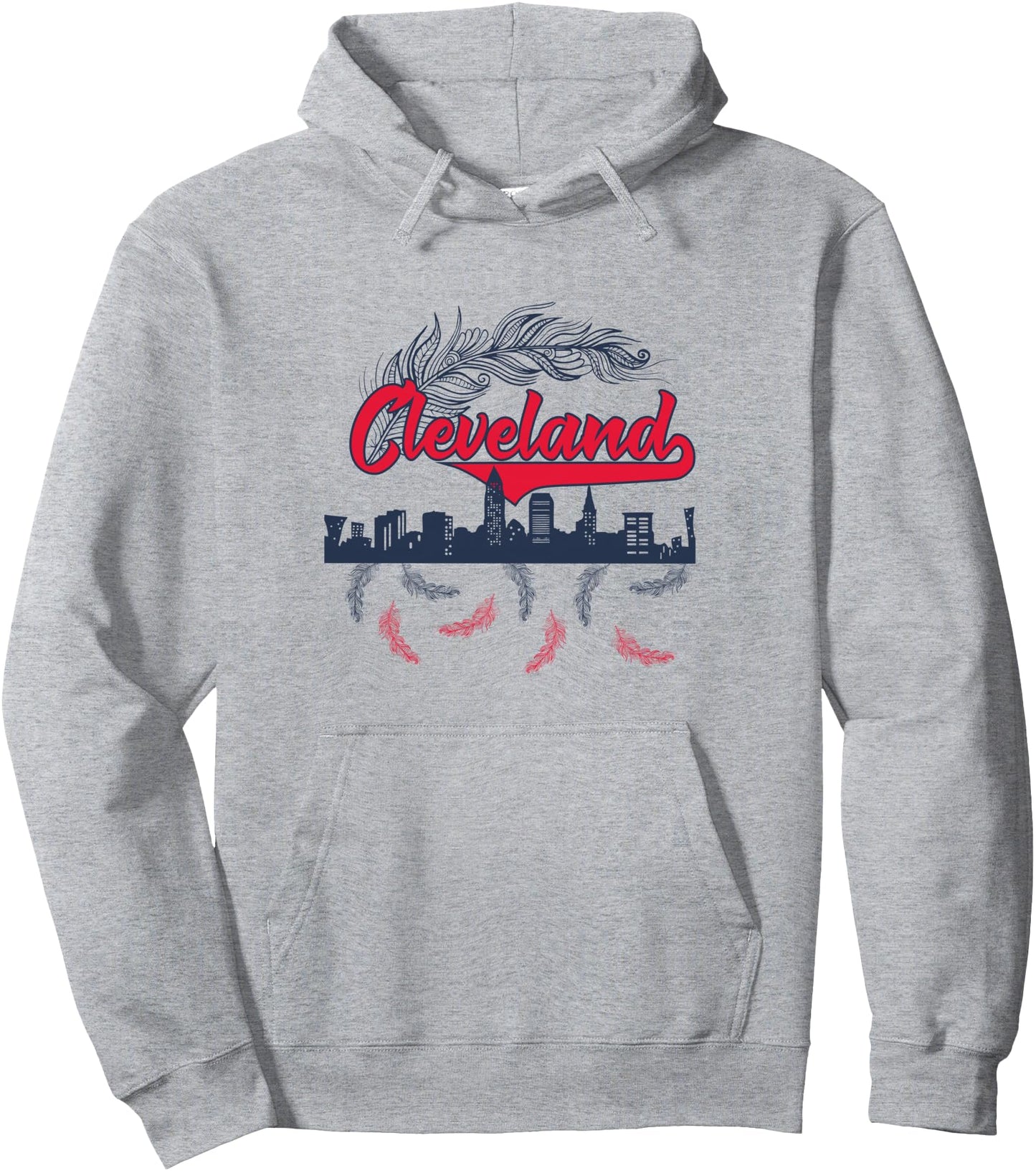 Retro Cleveland Pullover Hoodie Native American Gift Pullover Hoodie