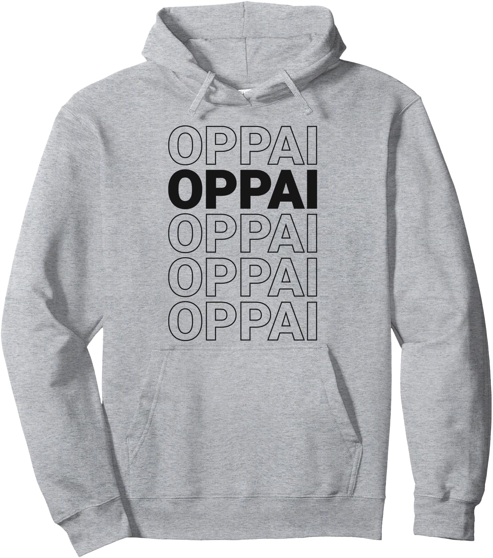 Minimal Oppai Ecchi anime fan Pullover Hoodie