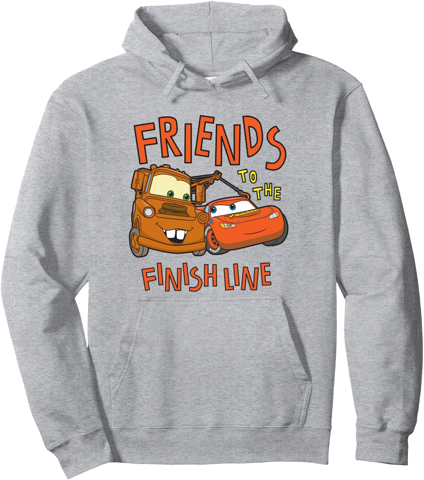Disney Pixar Cars Friends To The Finish Line McQueen & Mater Pullover Hoodie