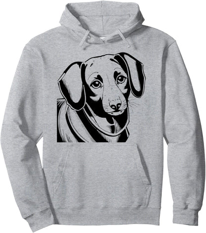 Charming Dachshund Art Pet Lovers Canine Enthusiasts Pullover Hoodie