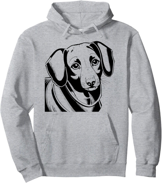 Charming Dachshund Art Pet Lovers Canine Enthusiasts Pullover Hoodie