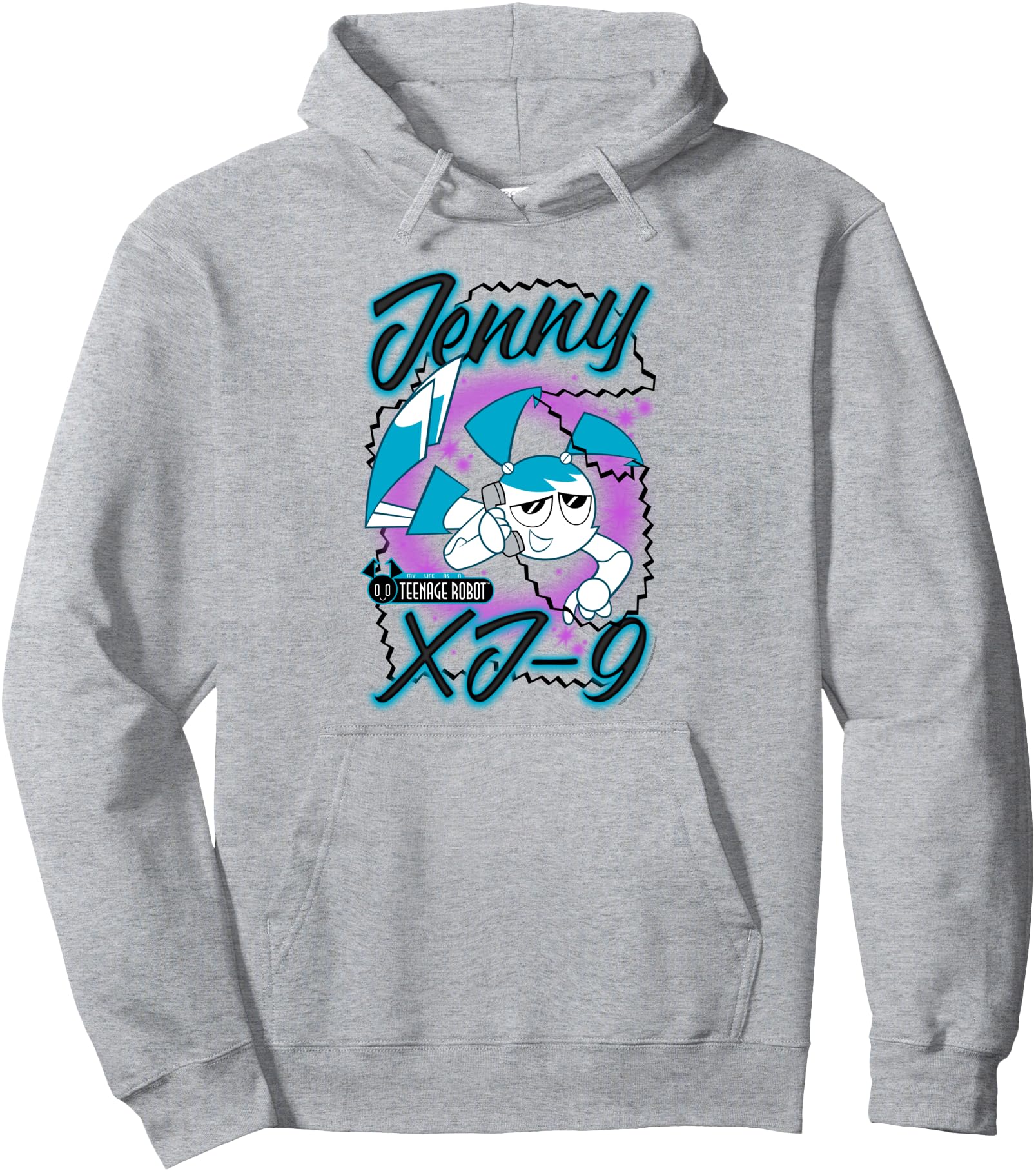 My Life as a Teenage Robot Jenny Airbrush Cartoon Pullover Hoodie