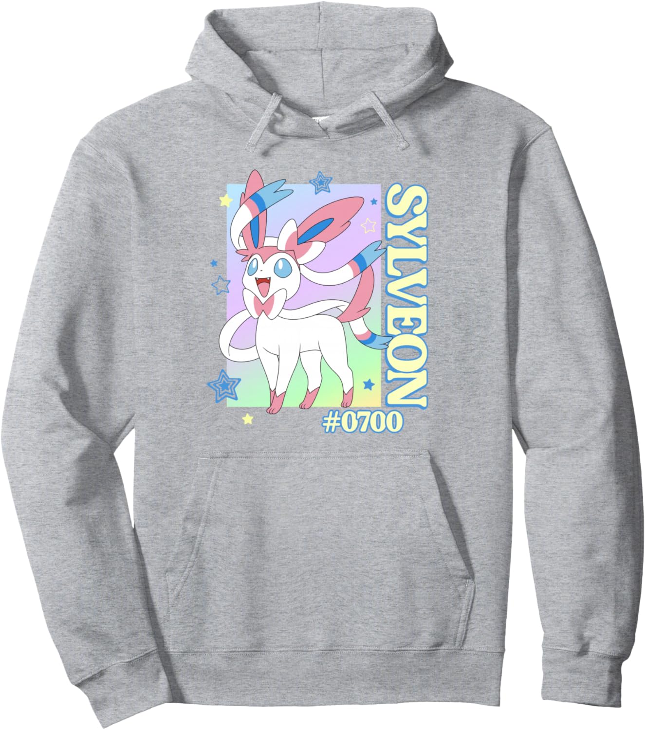 Pokémon Sylveon #0700 Happy Colorful Portrait Pullover Hoodie