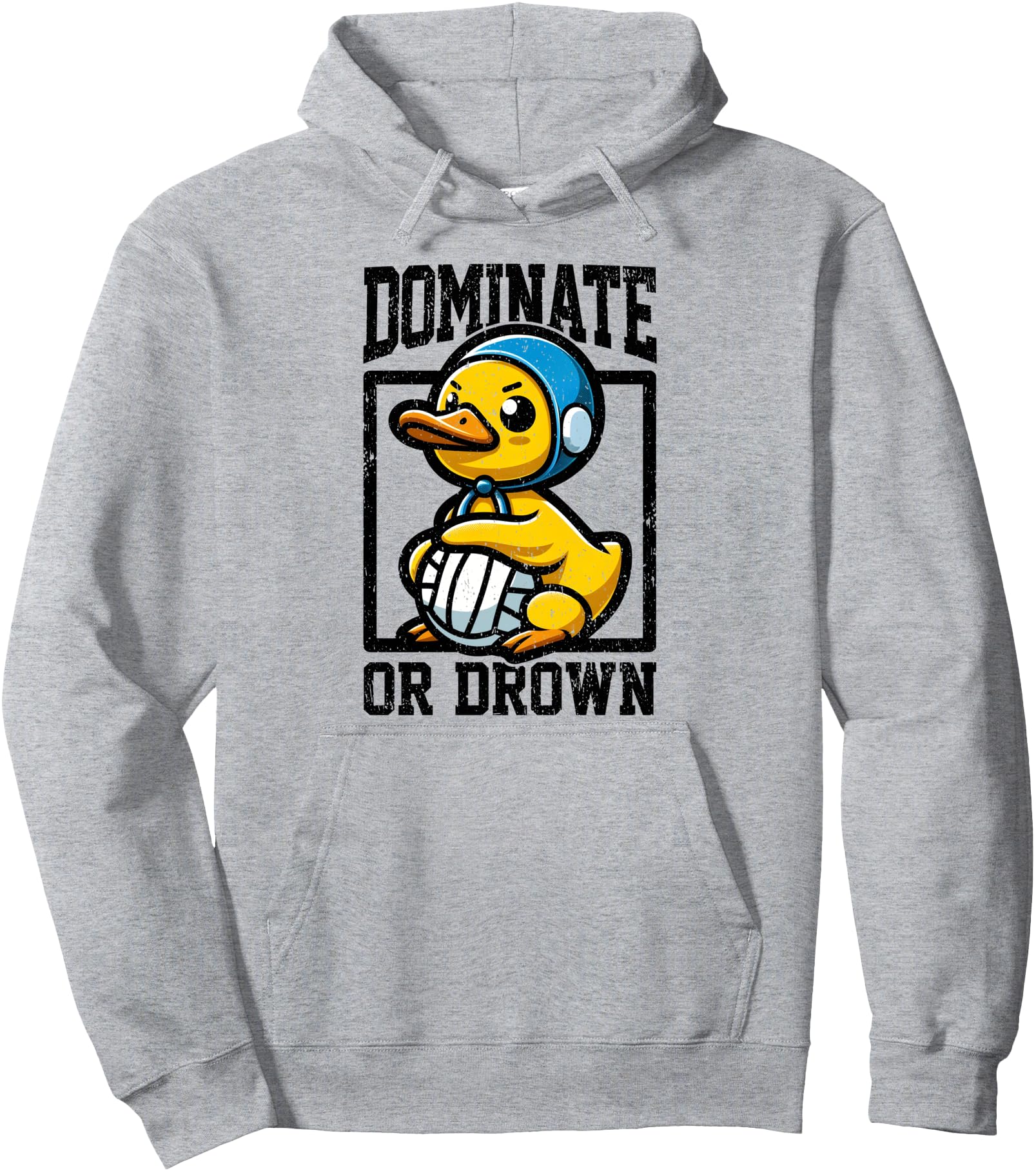 Waterpolo Player I Dominate Or Drown I Funny Waterpolo Pullover Hoodie
