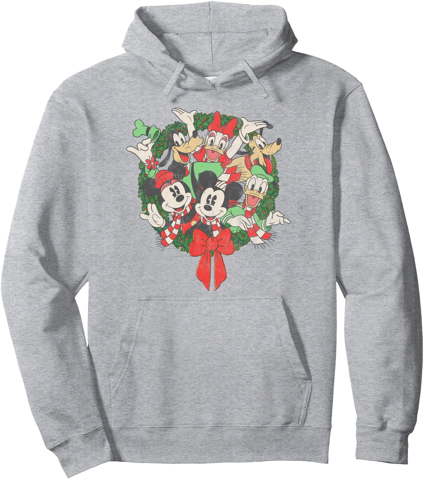 Disney Group Shot Christmas Wreath Pullover Hoodie