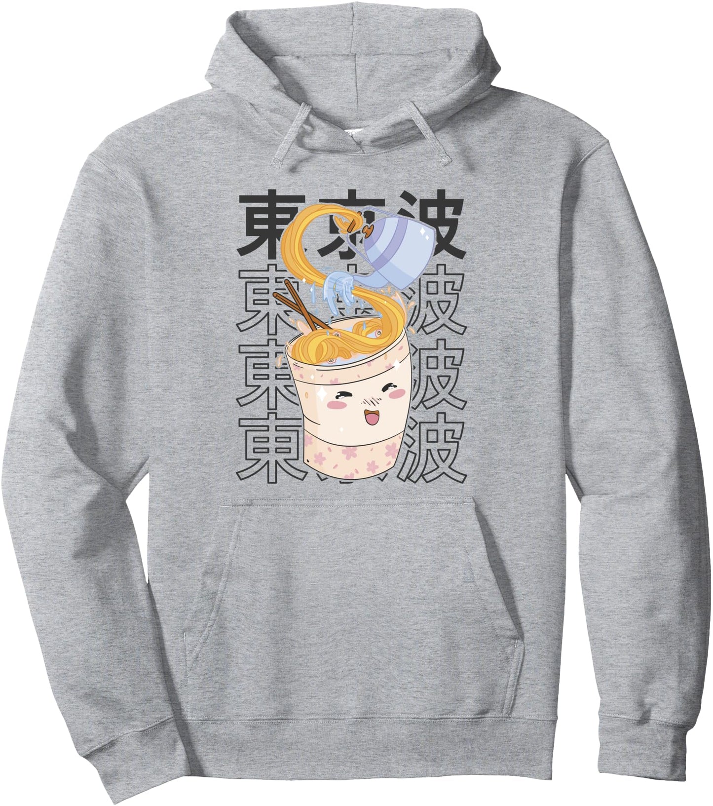 Kawaii Instant Ramen Noodles Japanese Aesthetic Teen Anime Pullover Hoodie