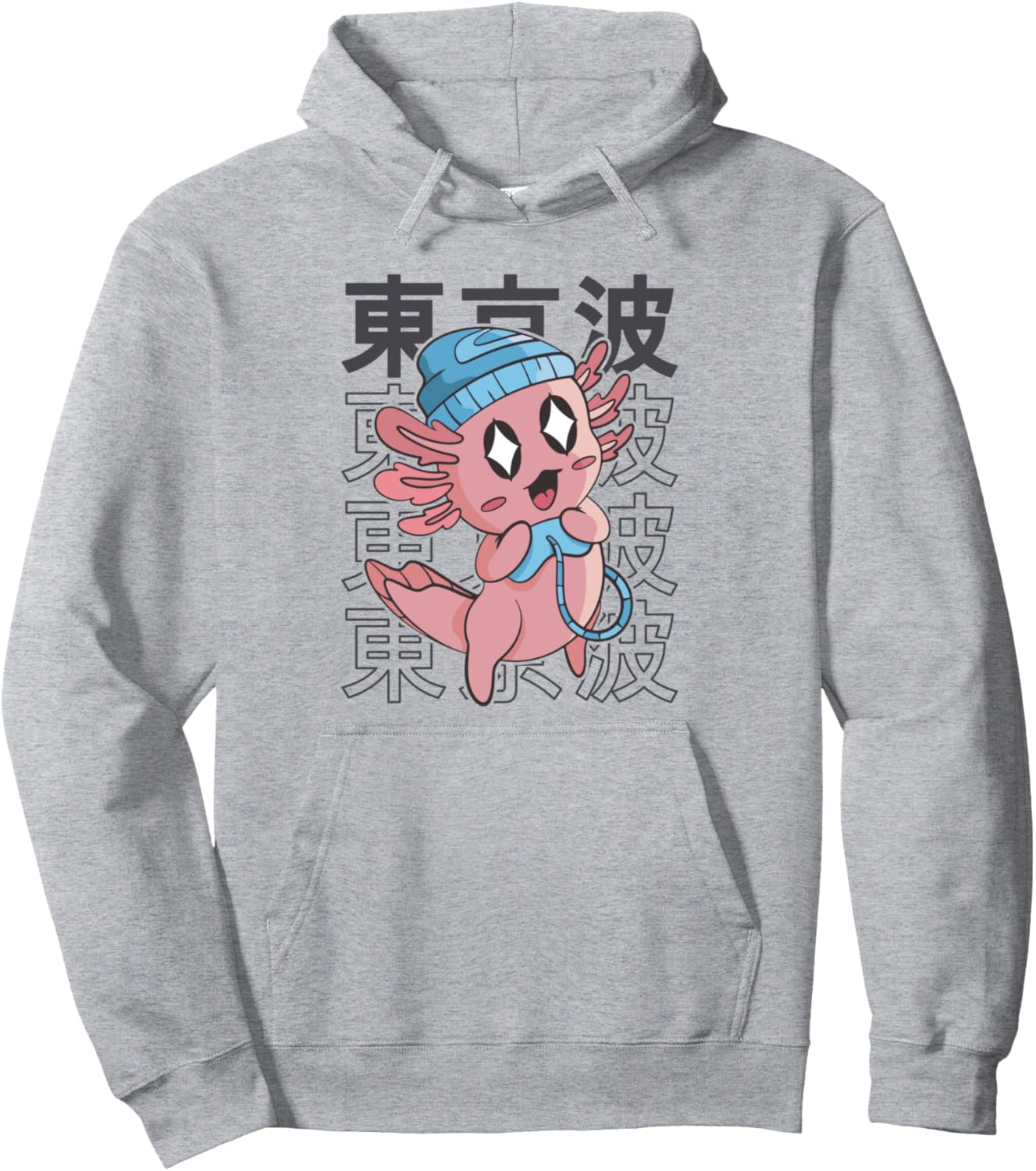 Kawaii Axolotl Gaming Japanese Aesthetic Girls Teen Anime Pullover Hoodie