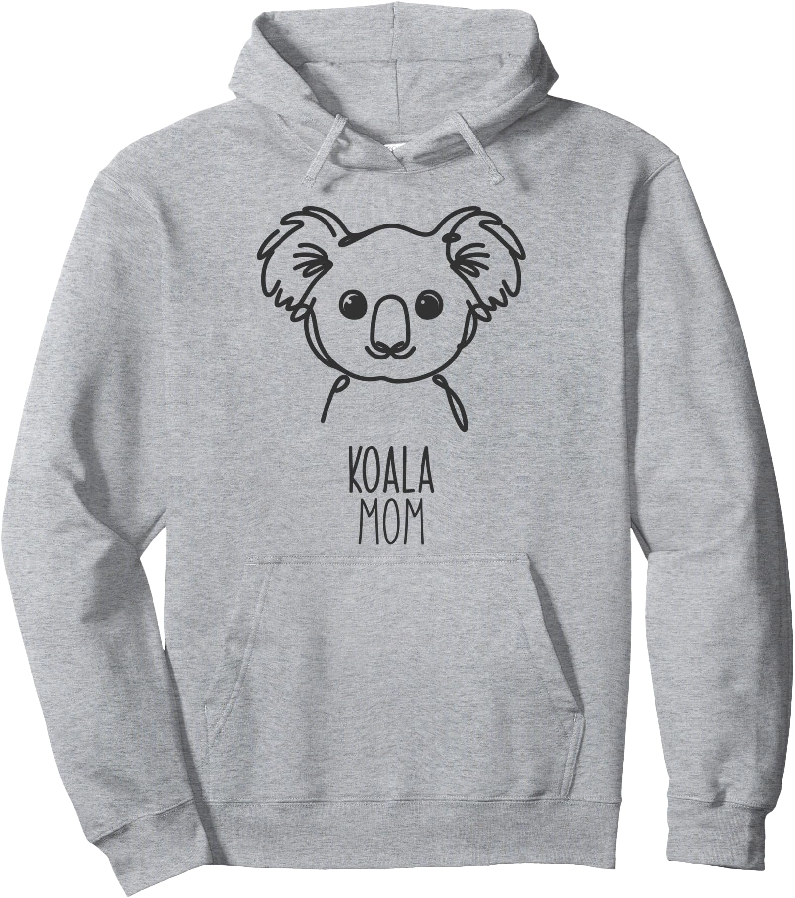 Line Art Best Mom Women - Koala Pullover Hoodie