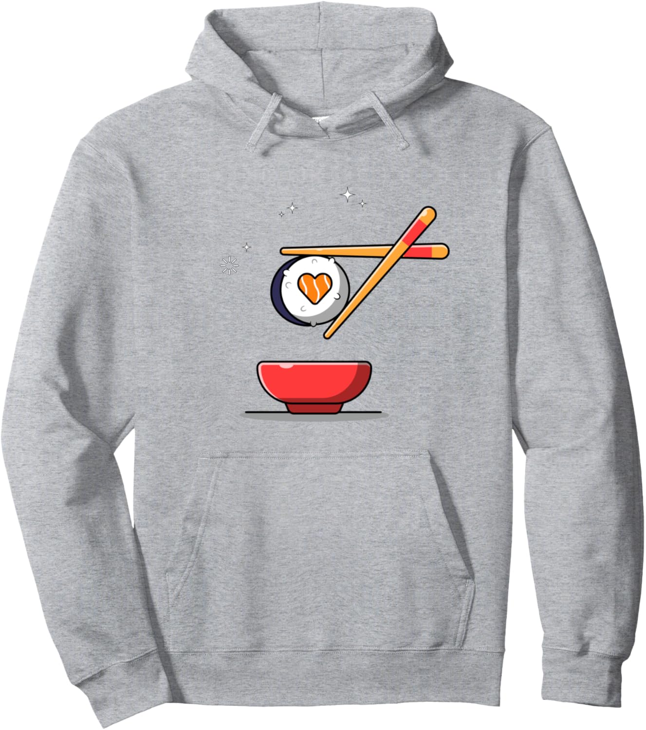 Sushi Love japanese Drawing Japan Kawaii Manga Anime Pullover Hoodie