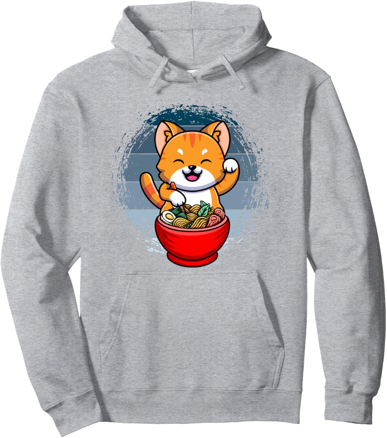 Ramen And Cats, Japanese Anime For Men Women, Retro Anime Pullover Hoodie