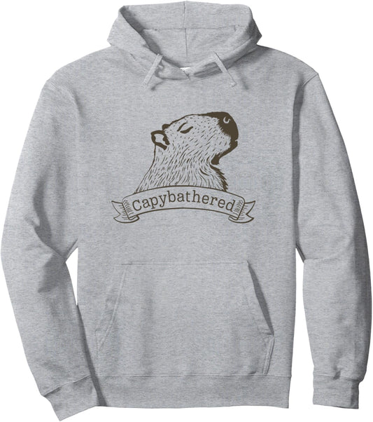Capybara Funny Capybathered Rodent Pet Lover Pun Pullover Hoodie