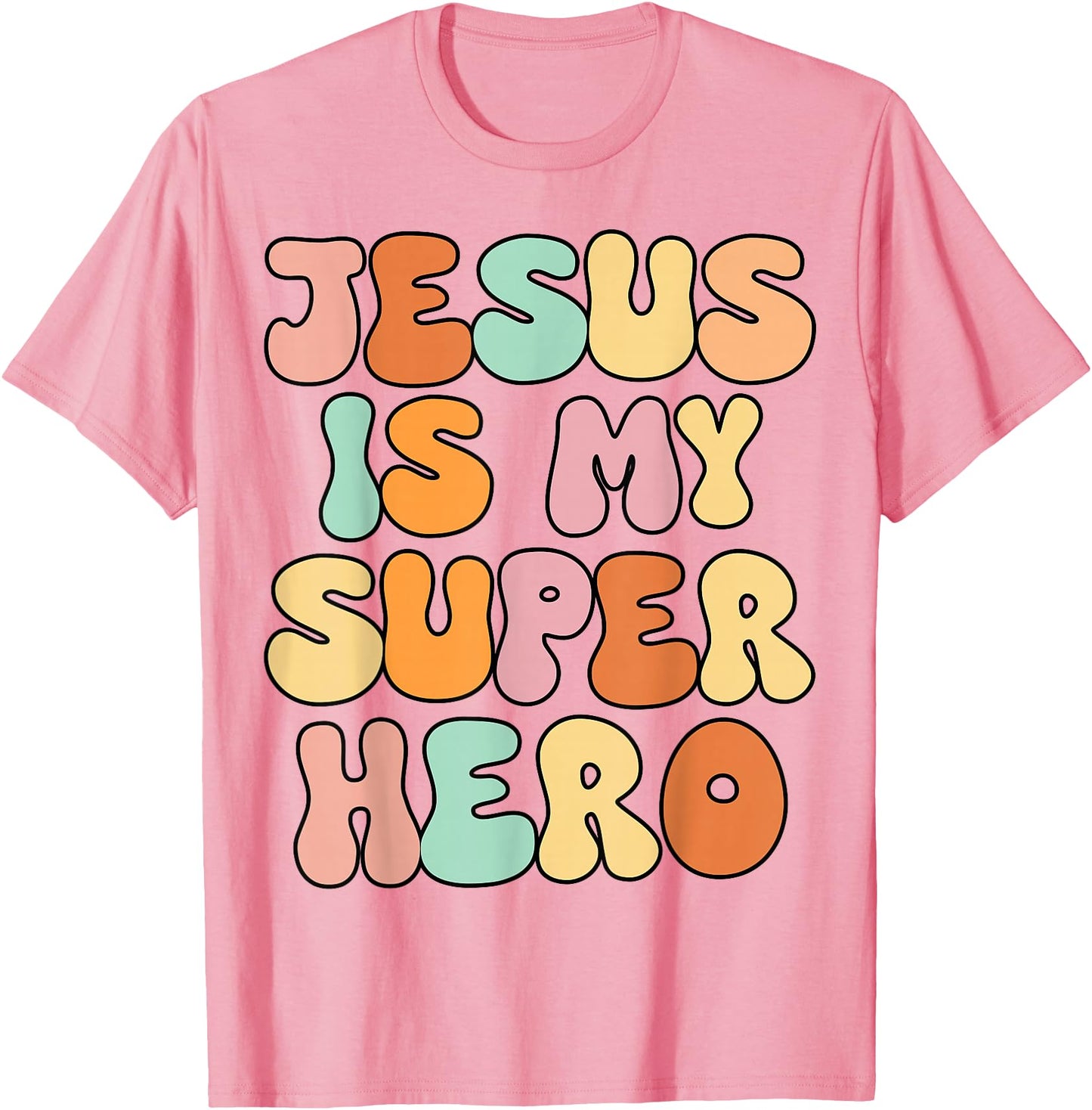 Girls Jesus is My Superhero Christian Sister God Toddler Kid