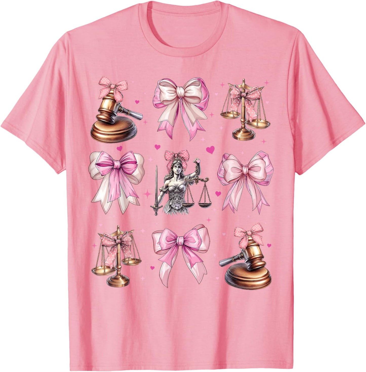 Lawyer Advocate Scales of Justice Girl Coquette Bow Pink Mom
