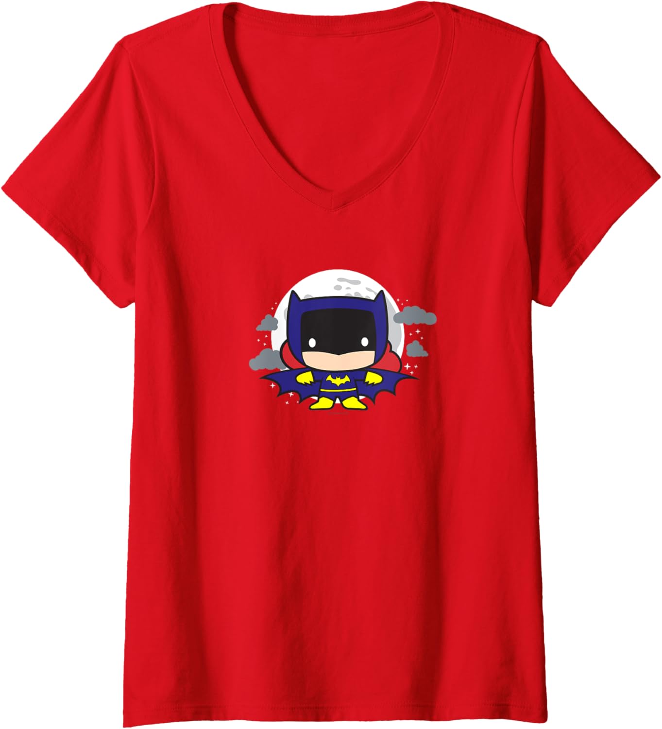 Womens Batgirl Chibi V-Neck