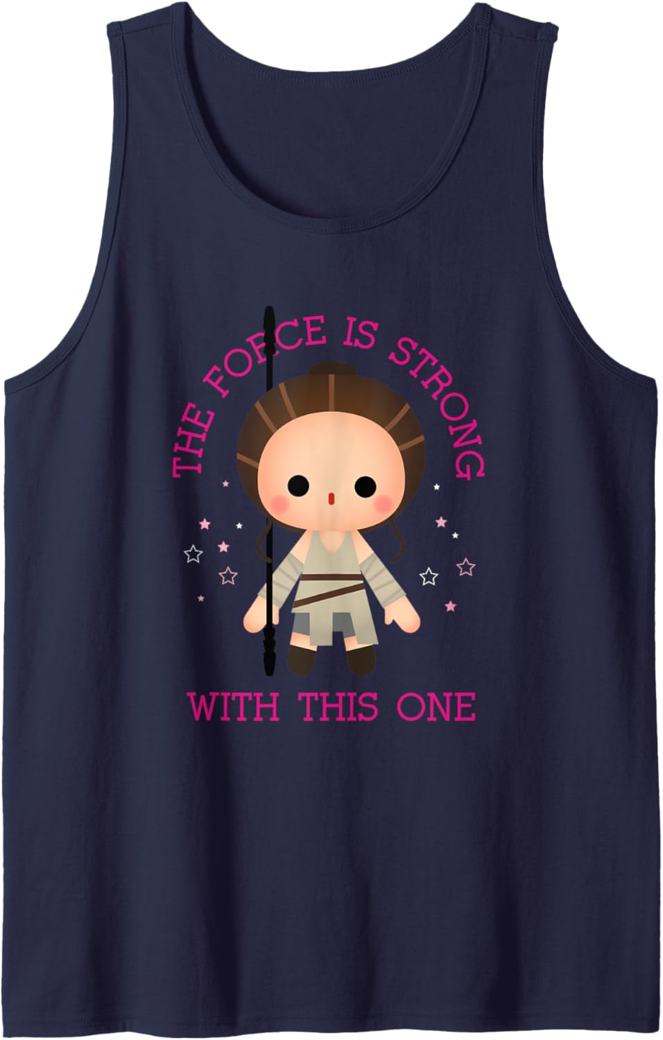 Star Wars: The Force Awakens Rey The Force Is Strong Chibi Tank Top
