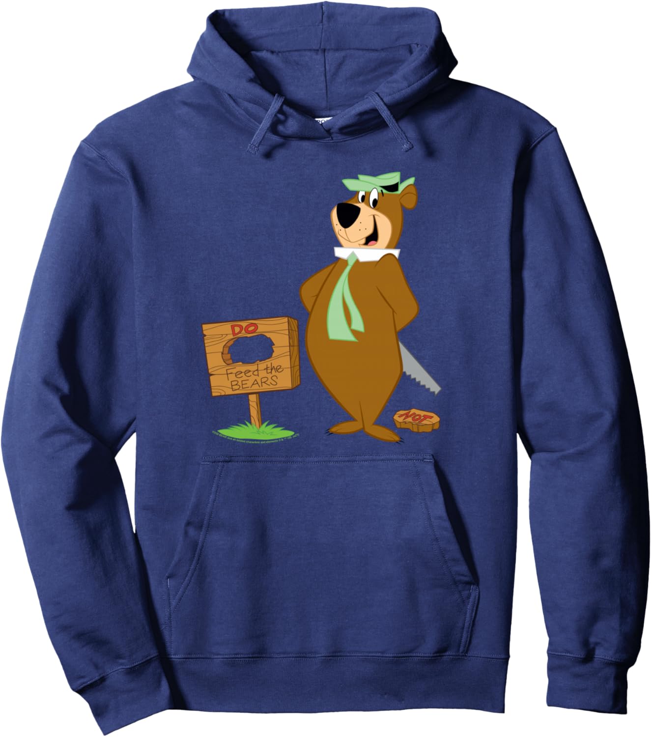 Yogi Bear Do Not Feed the Bears Pullover Hoodie