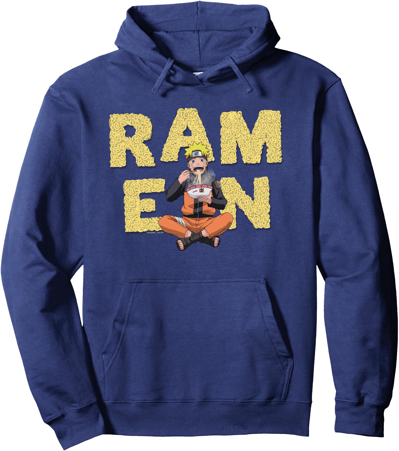Naruto Shippuden Ramen Noodle Letters Anime Pullover Hoodie