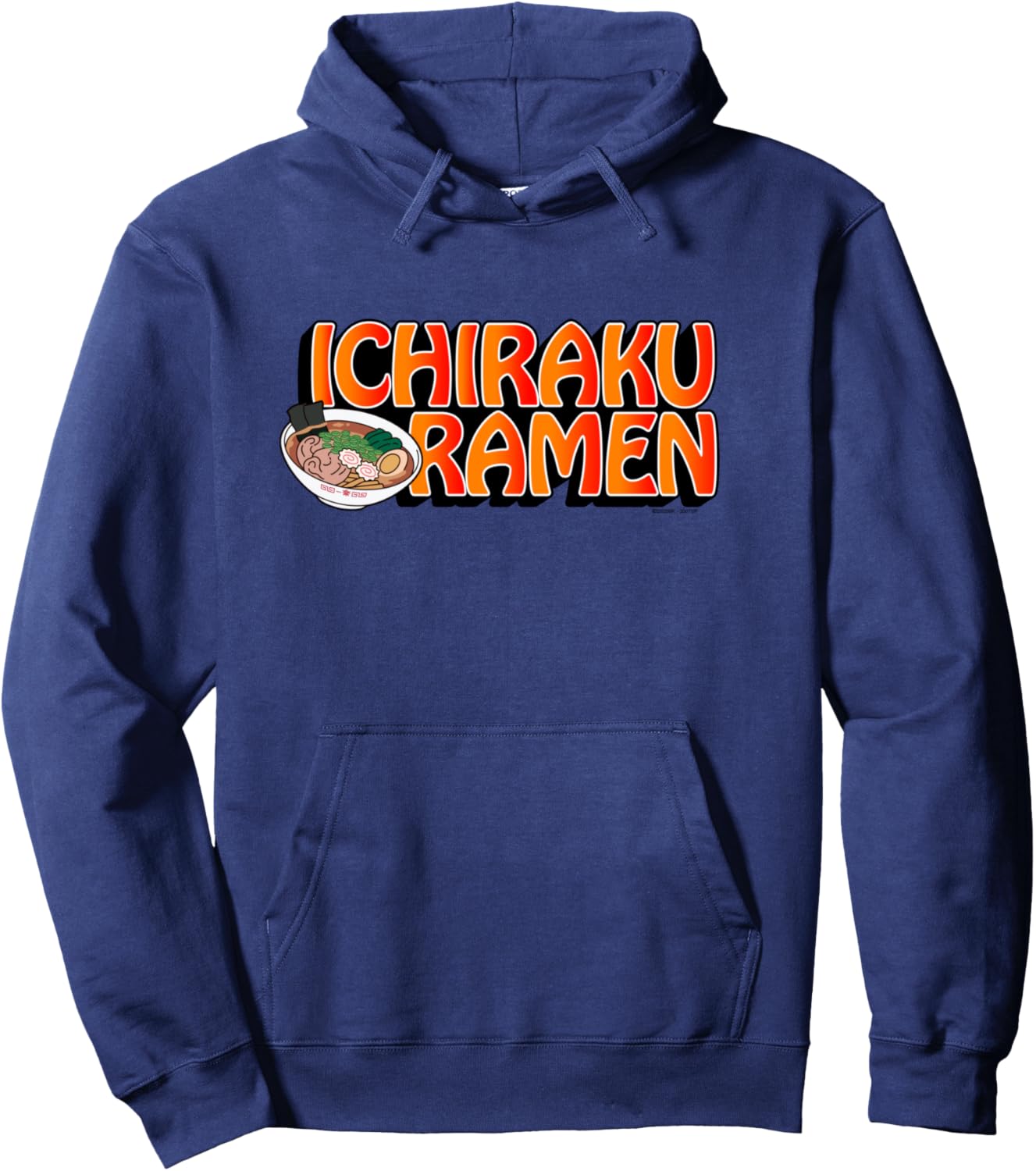 Naruto Shippuden Ichiraku Ramen Bowl with Logo Anime Pullover Hoodie