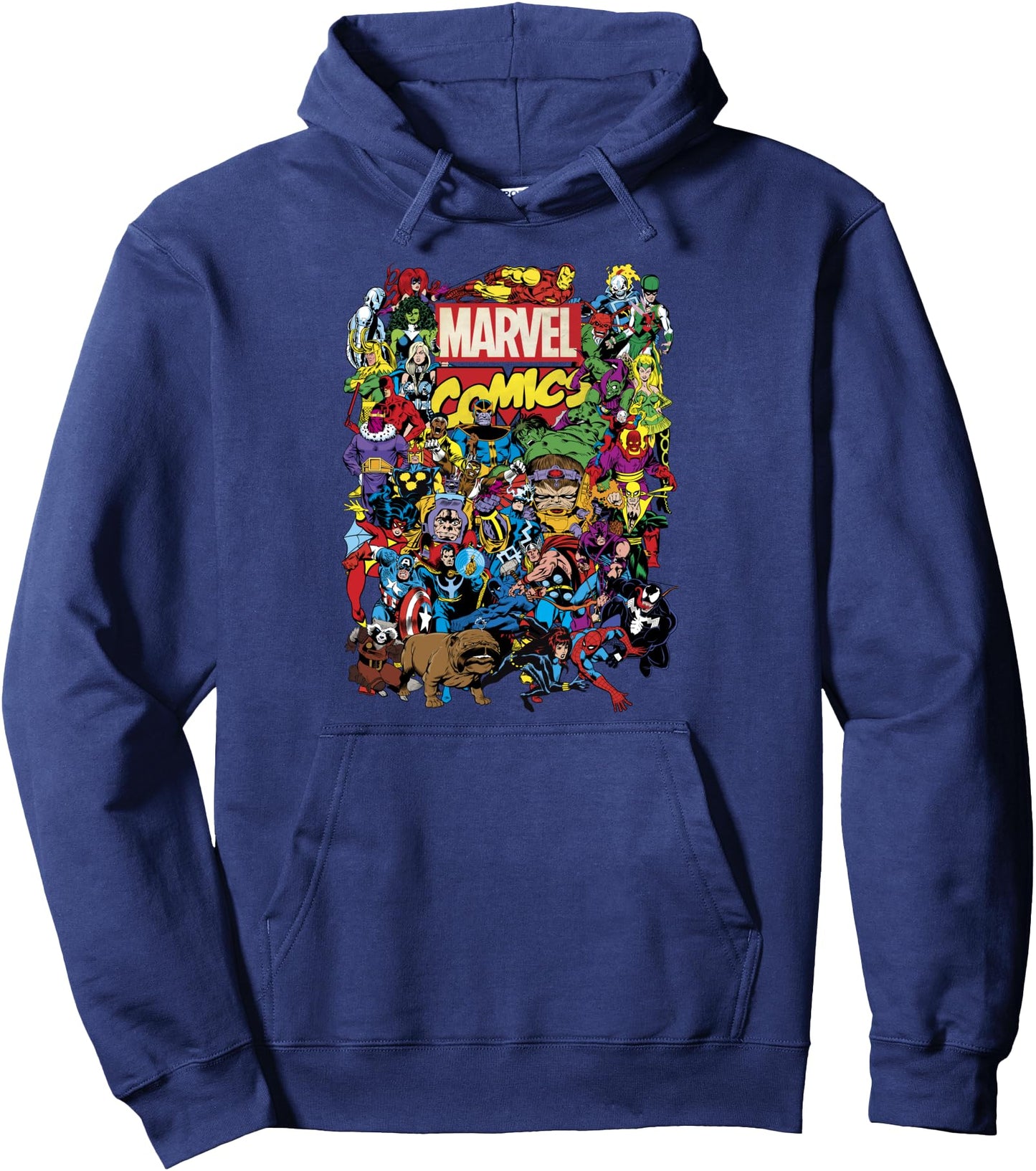 Marvel Comics Heroes Group Shot Graphic Hoodie Pullover Hoodie