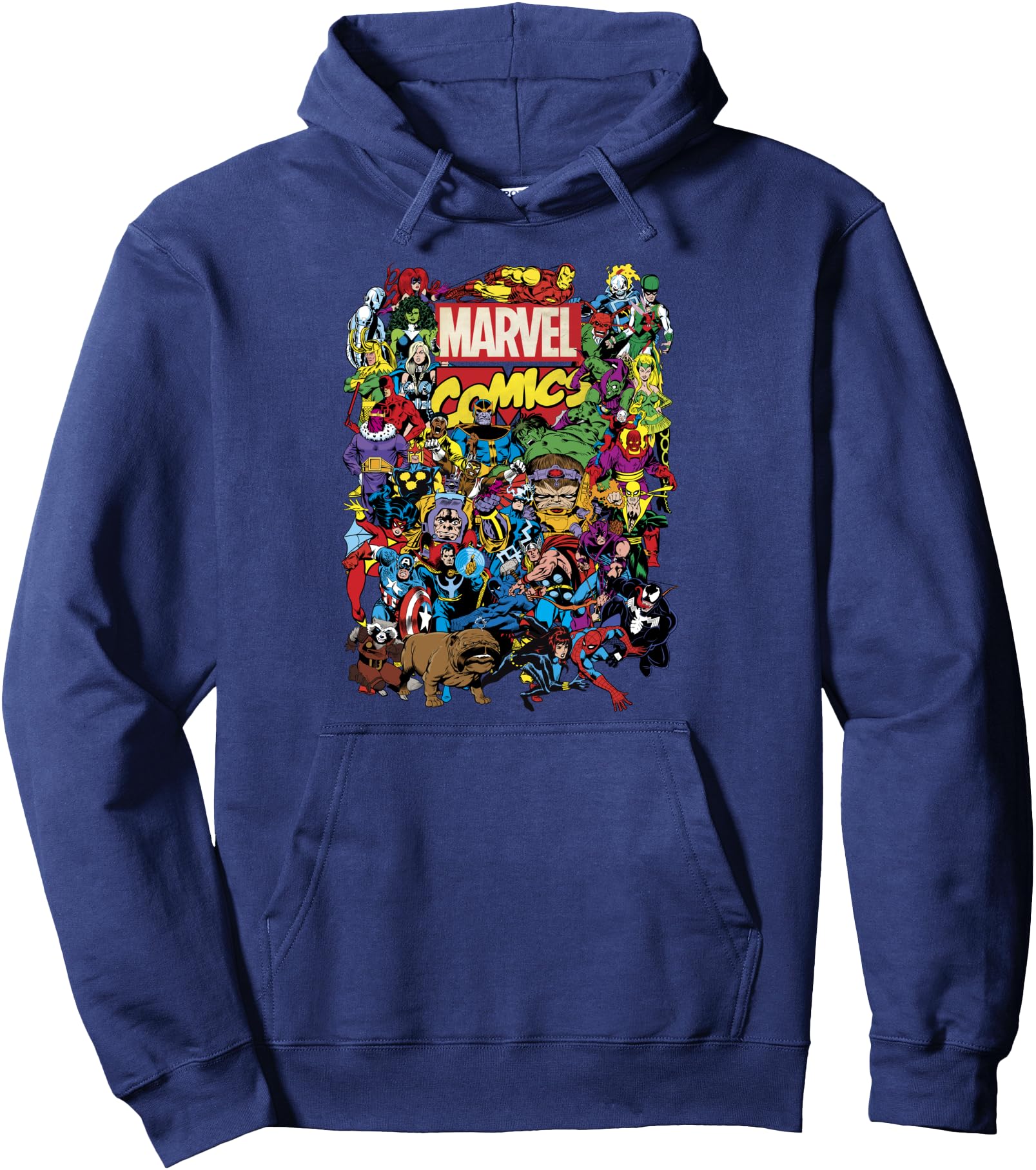 Marvel Comics Heroes Group Shot Graphic Hoodie Pullover Hoodie