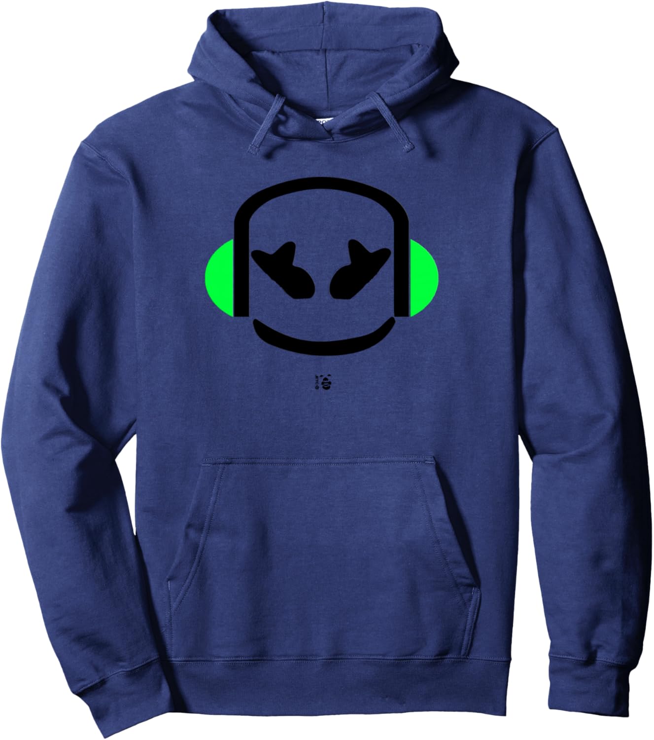 Marshmallow Headphones Face Pullover Hoodie
