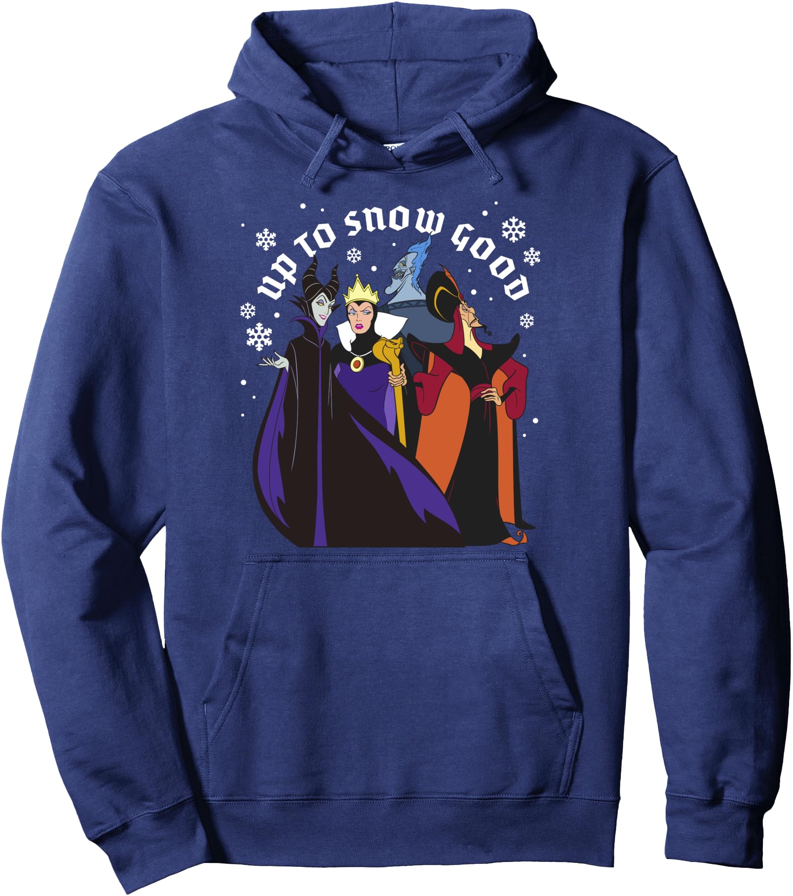 Disney Villains Christmas Group Up To Snow Good Pullover Hoodie