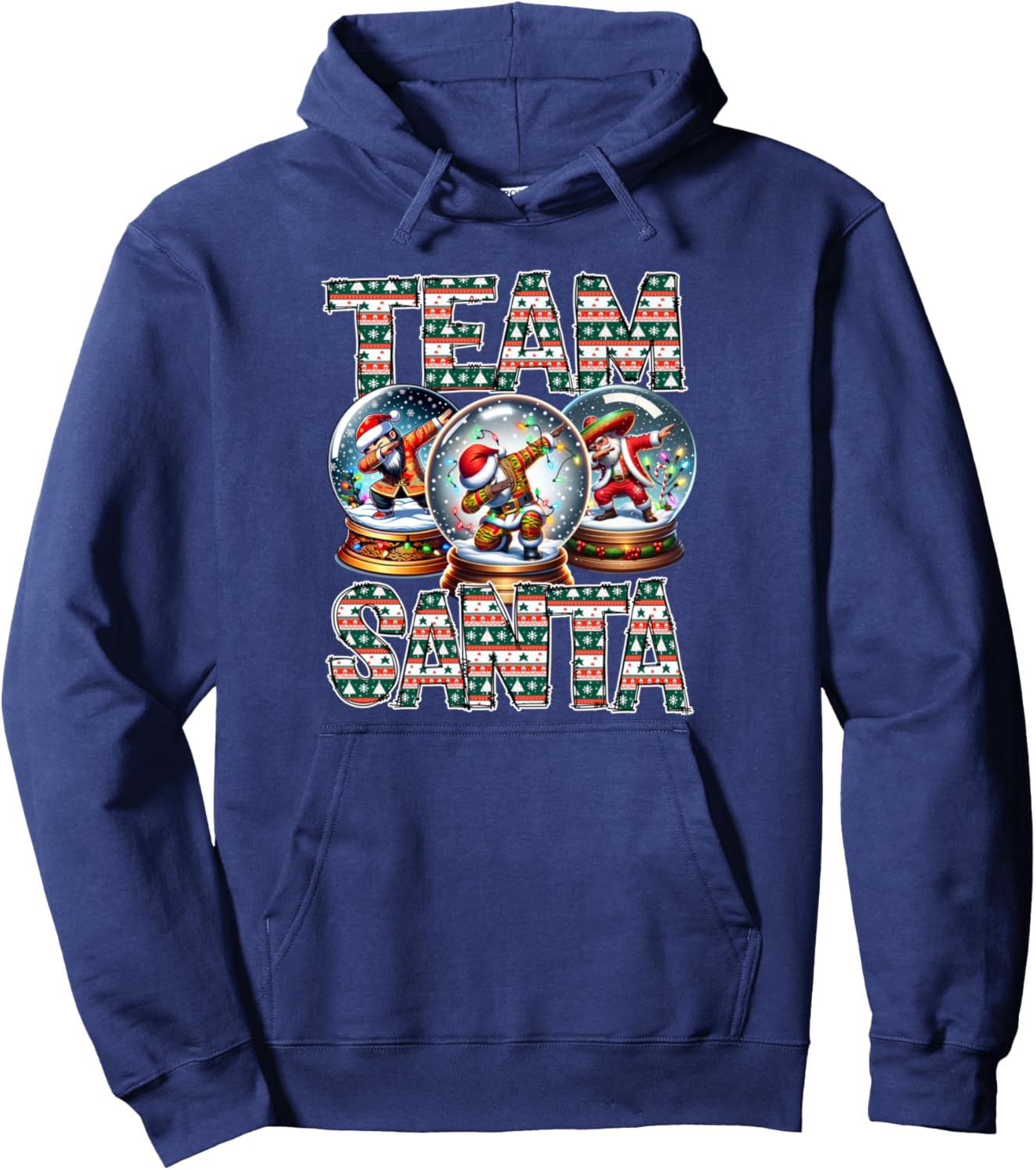 African Mexican Asian Santa Claus Family Matching Xmas pjs Pullover Hoodie
