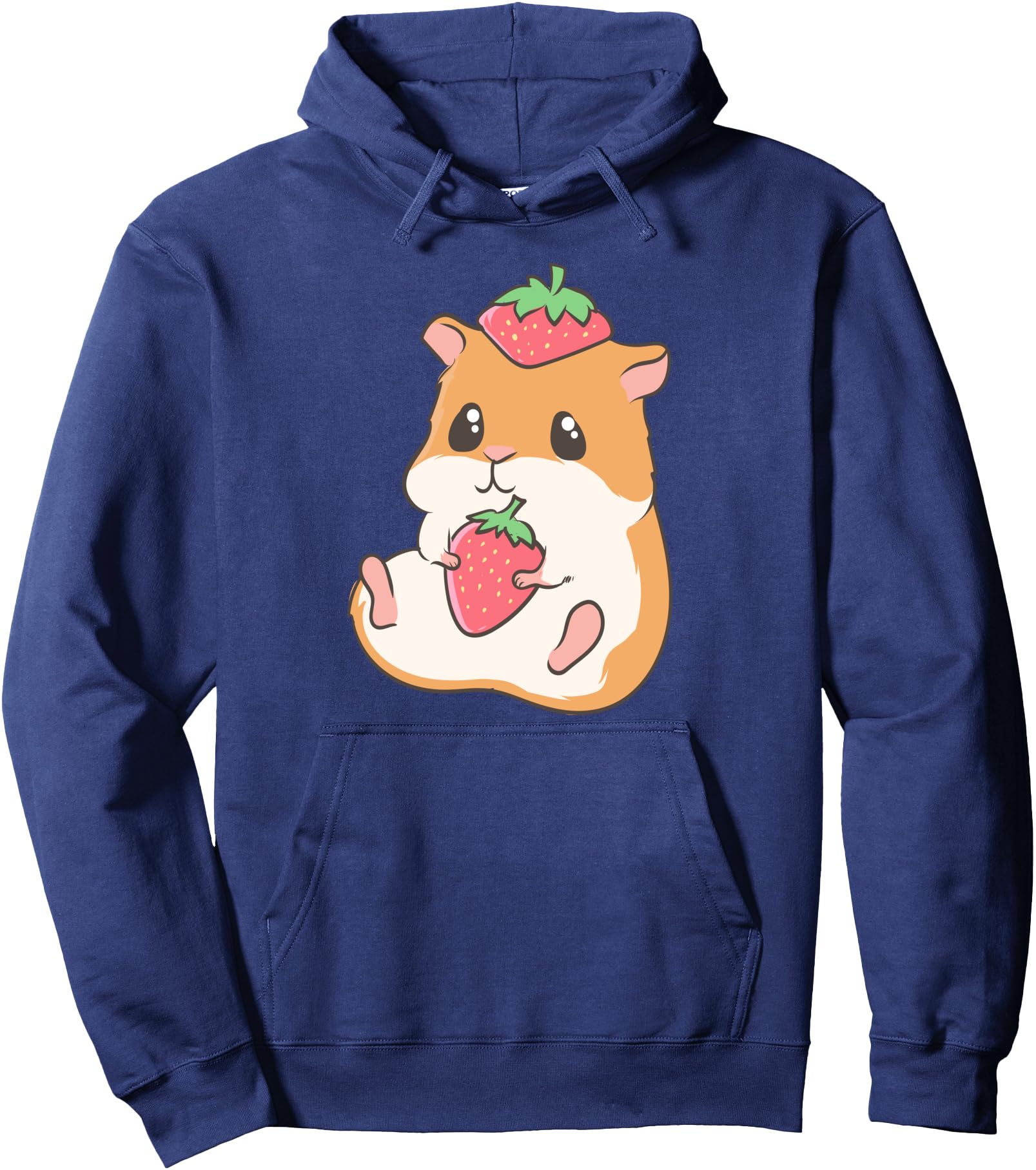 Strawberry Hamster - Cute Kawaii Japanese Anime Pullover Hoodie