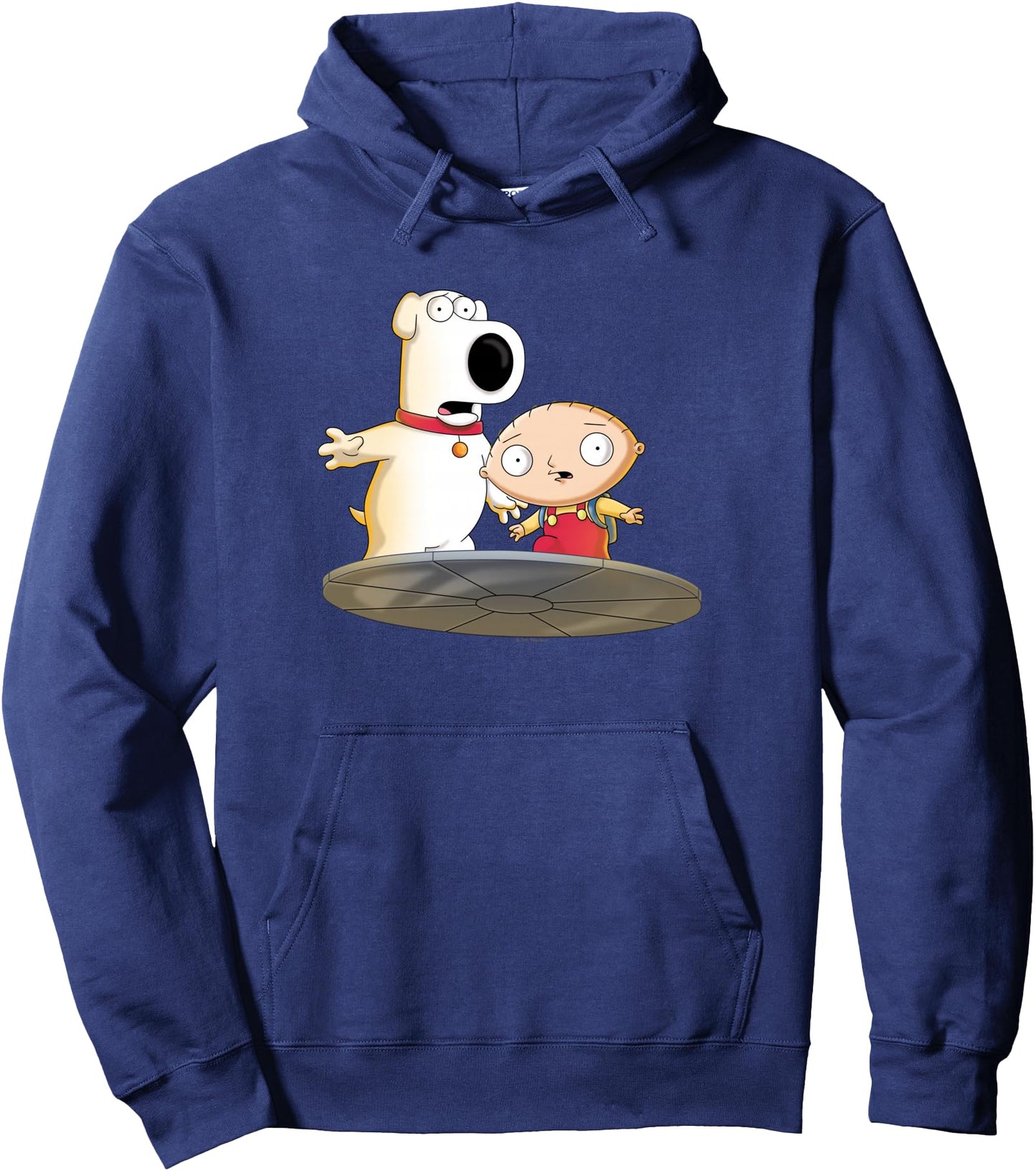 Family Guy Stewie and Brian Shocked Transporter Cartoon Pullover Hoodie