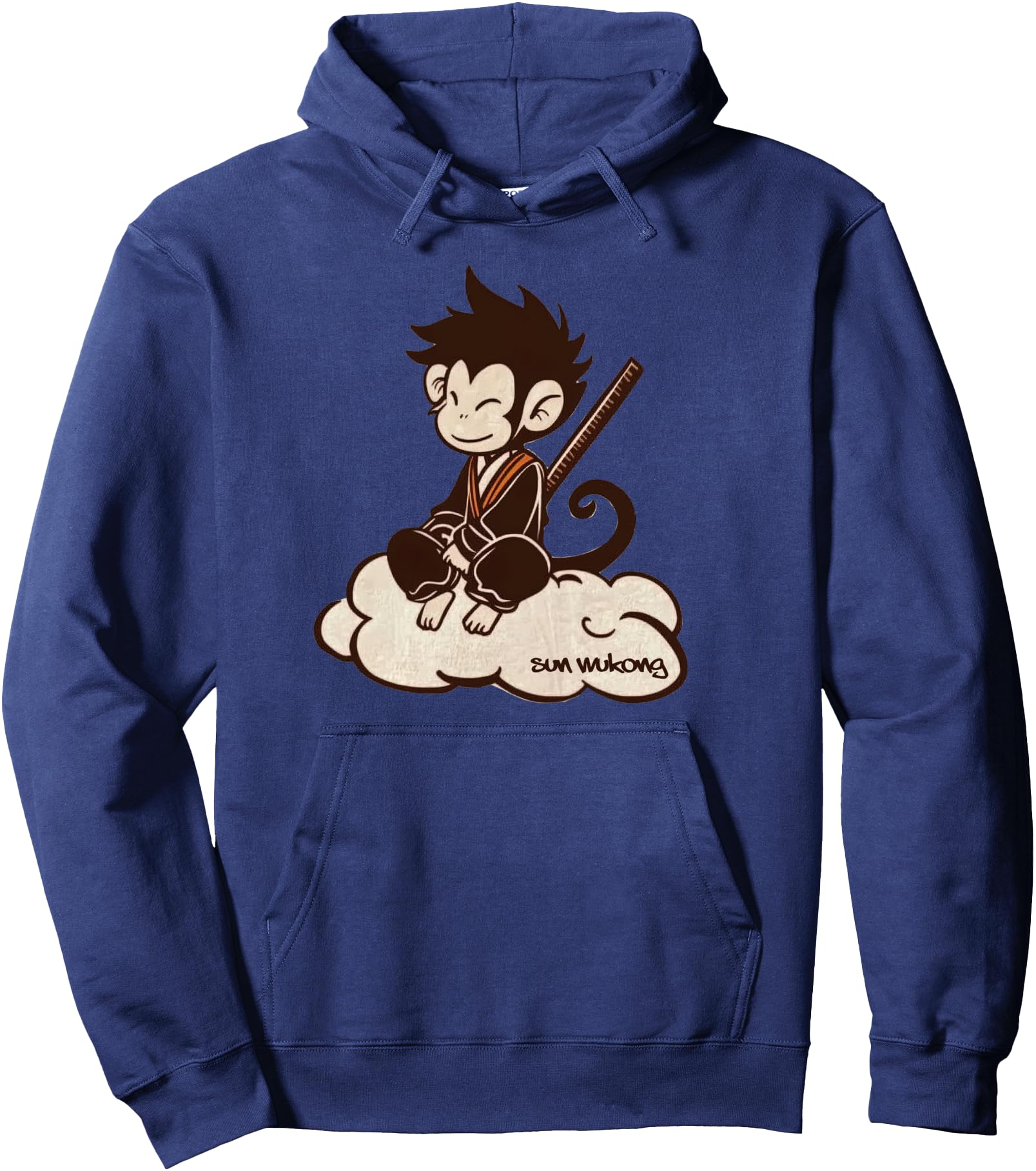 Sun Wukong surfing on a Cloud Monkey King Chinese Legend Pullover Hoodie