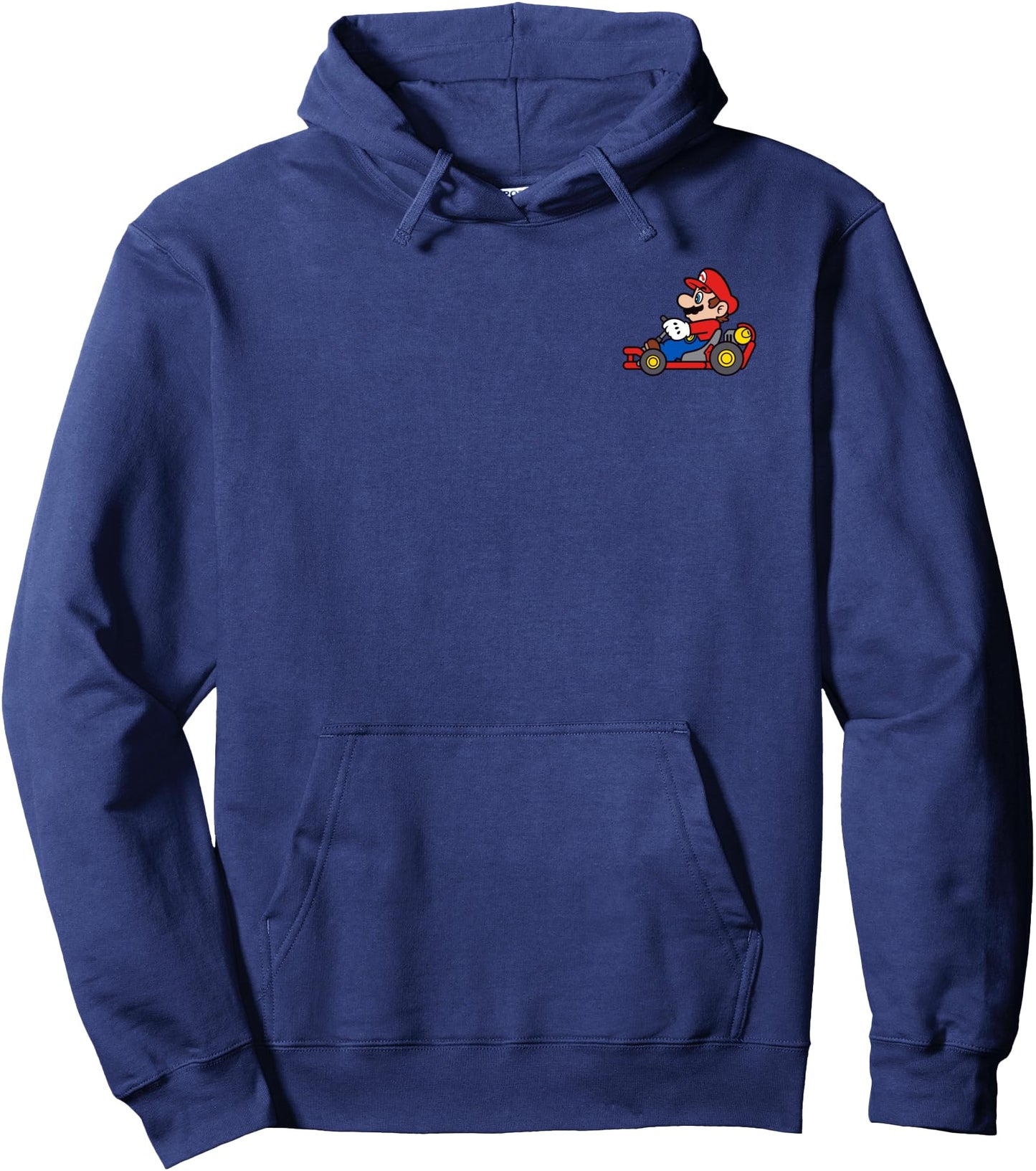 Mario Kart Here We Go Grand Prix Mario Front & Back Pullover Hoodie