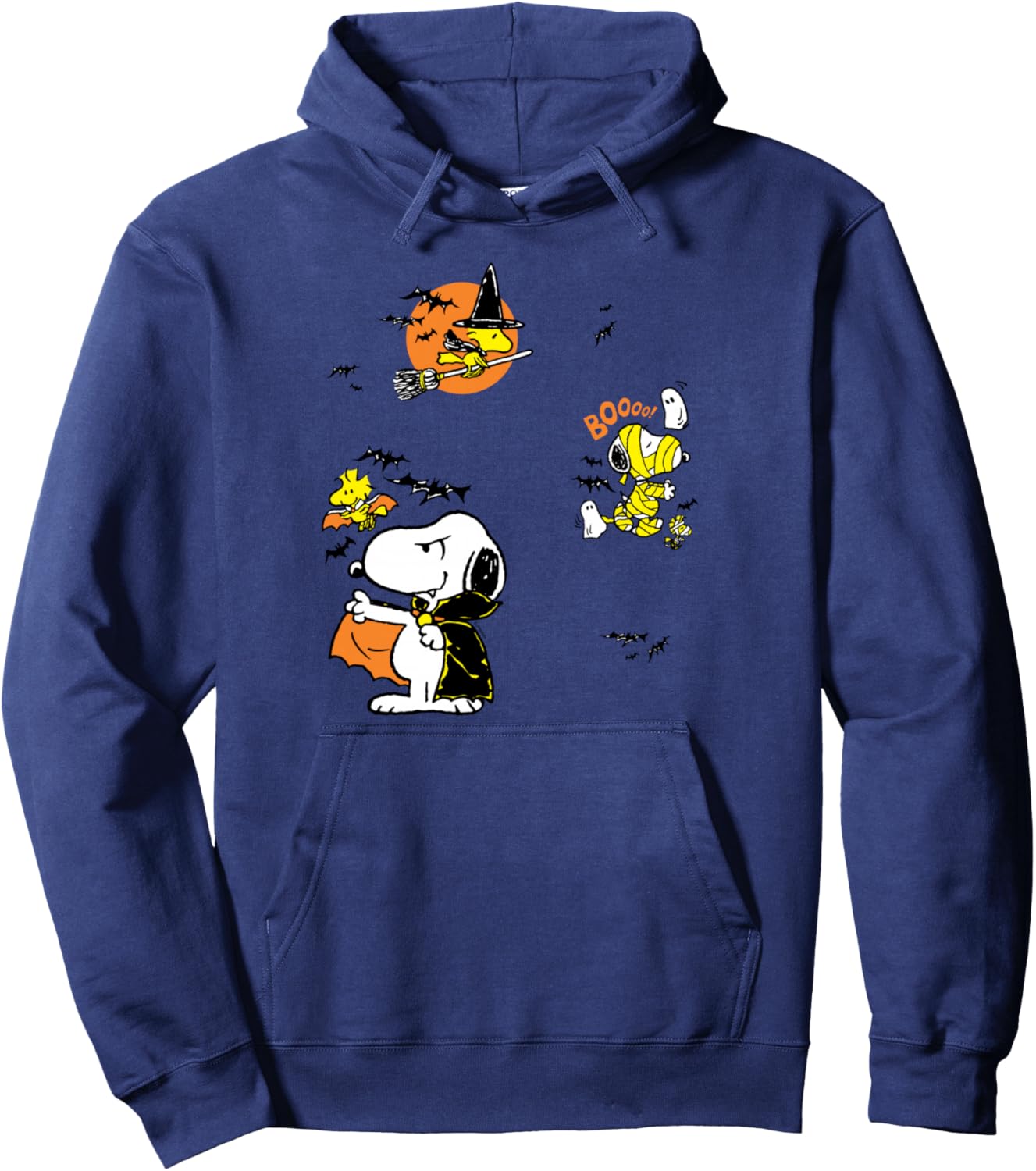 Snoopy and Woodstock Halloween Fun Pullover Hoodie