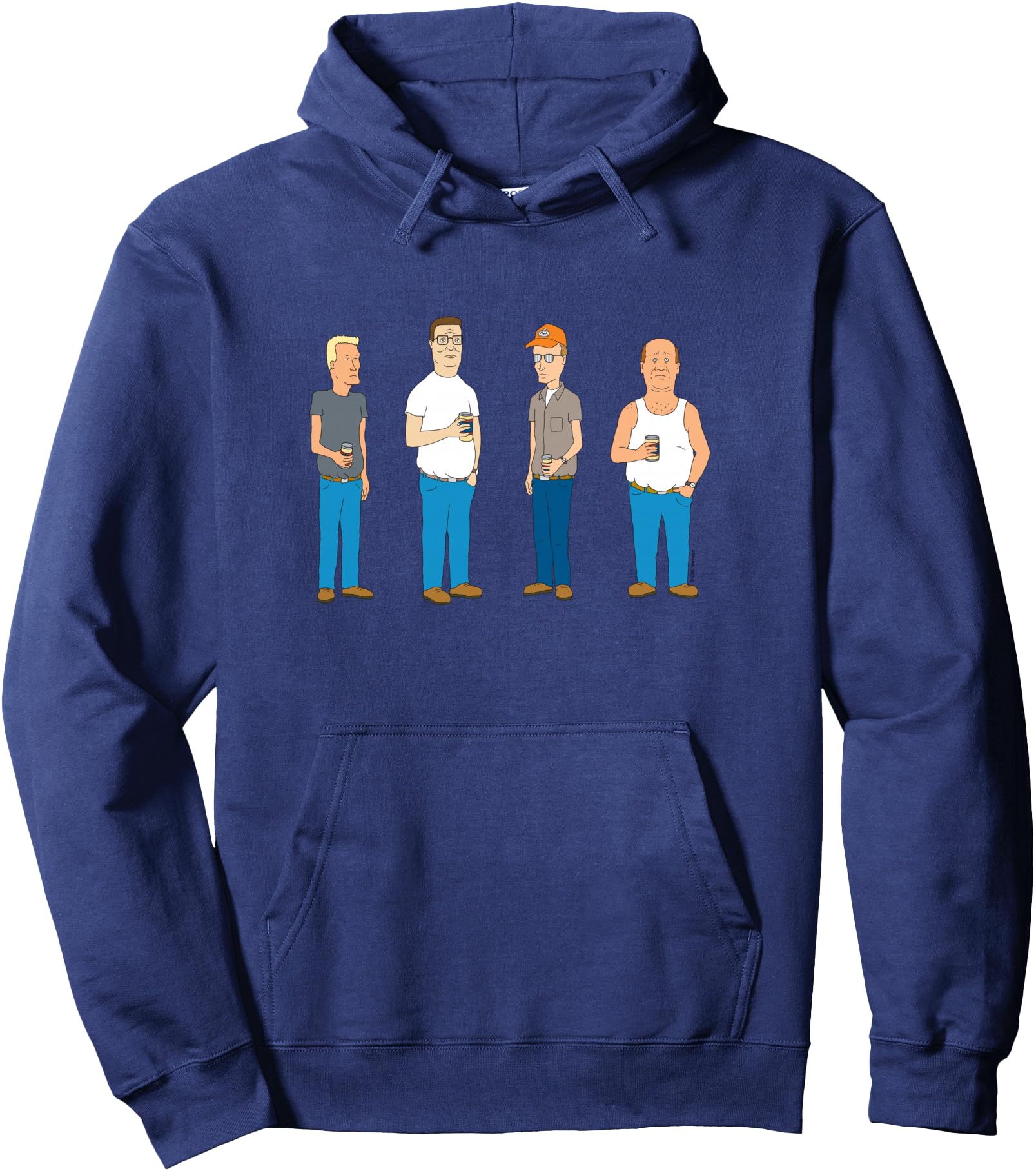 King of the Hill Four Guys in the Alley Cartoon Pullover Hoodie