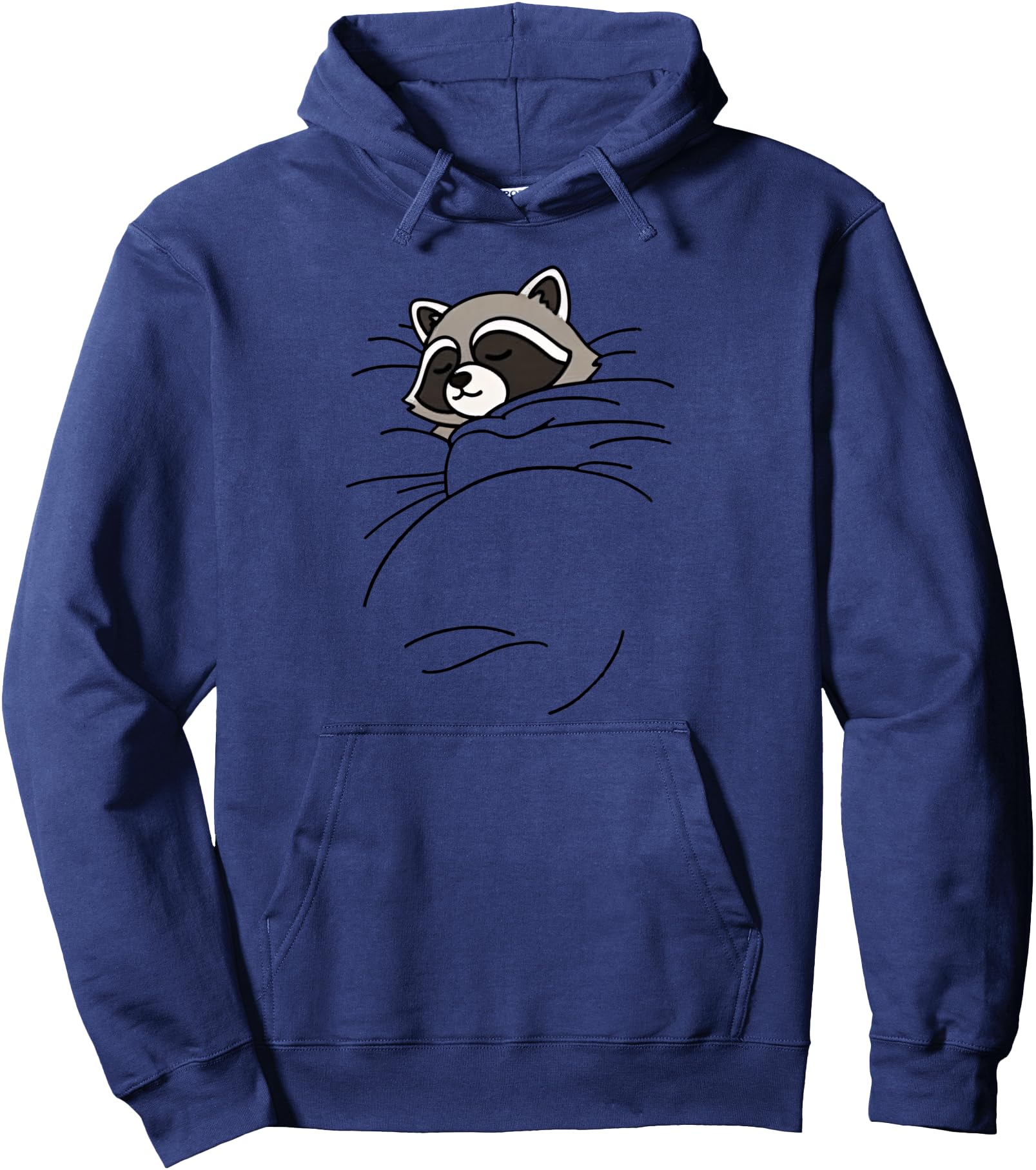 Funny Raccoon Sleeping Animal Zoo Boys Girls Pullover Hoodie