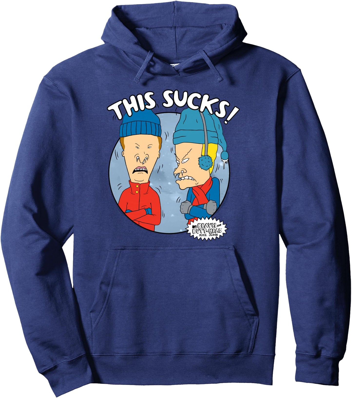 Beavis And Butt-Head This Sucks Frozen Portrait Pullover Hoodie