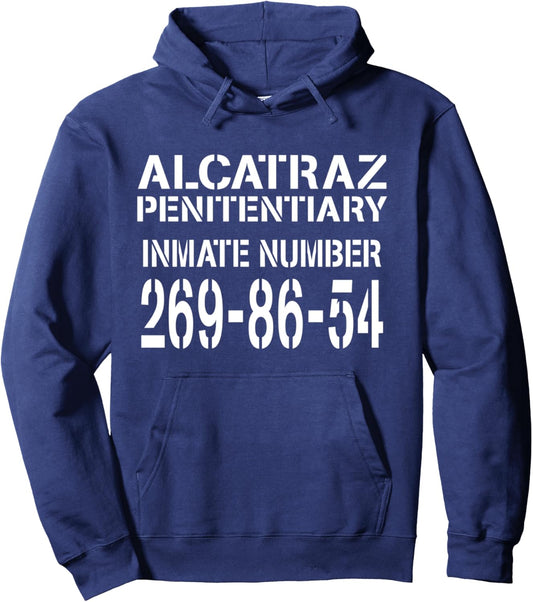 Alcatraz Prison Funny Prisoner Costume Halloween Pullover Hoodie